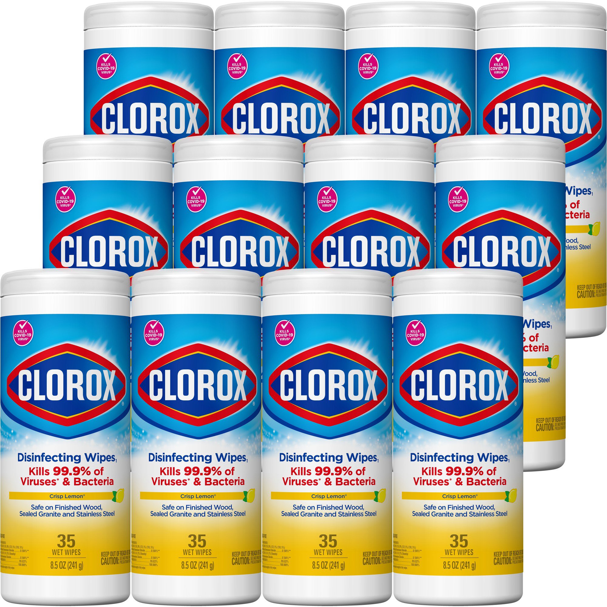Clorox® Disinfecting Wipes, Lemon Scent, 35 ct. - Image 3