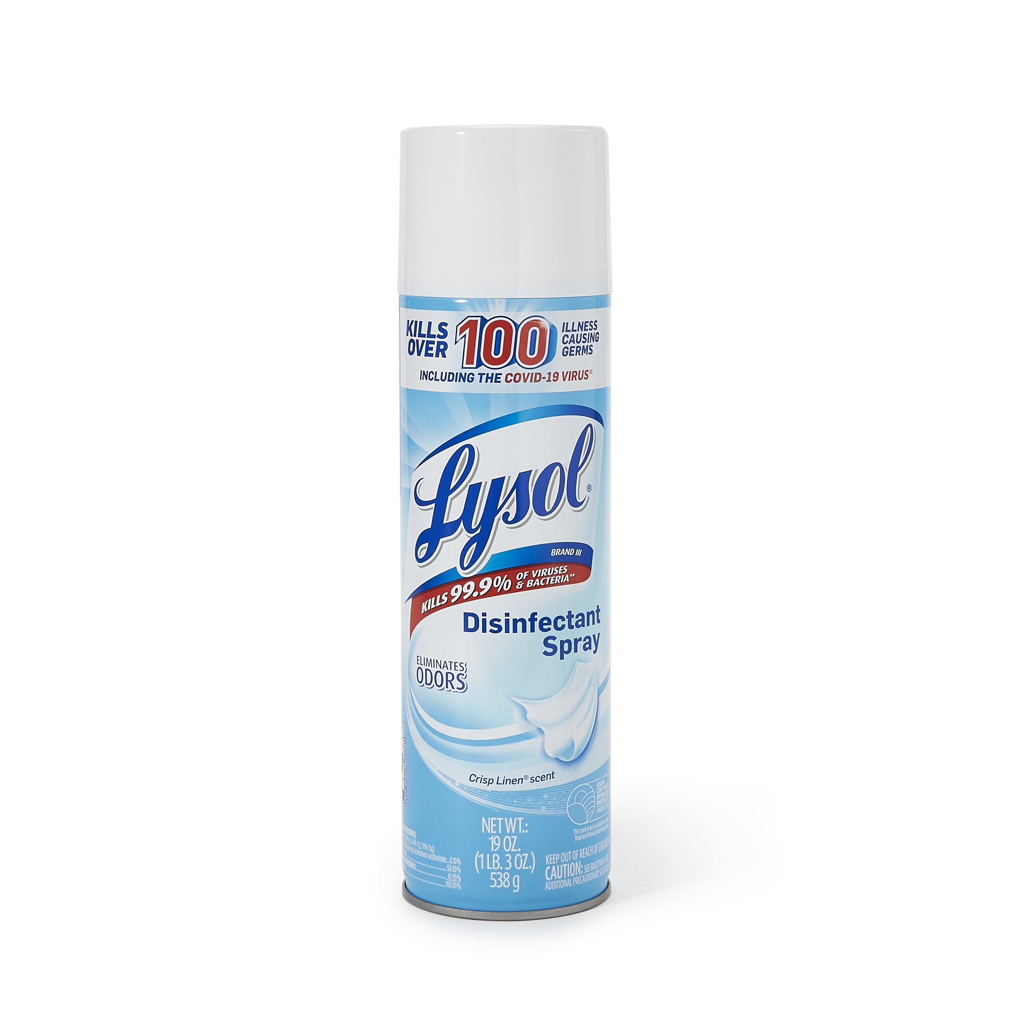 Lysol® Disinfectant Spray Crisp Linen® Scent, 19-ounce Aerosol Can