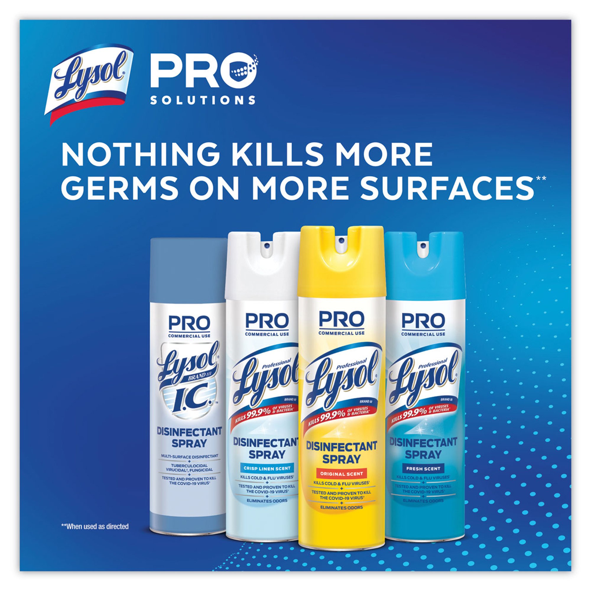 Lysol® I.C.™ Surface Disinfectant, 19-ounce Aerosol Spray Can - Image 5
