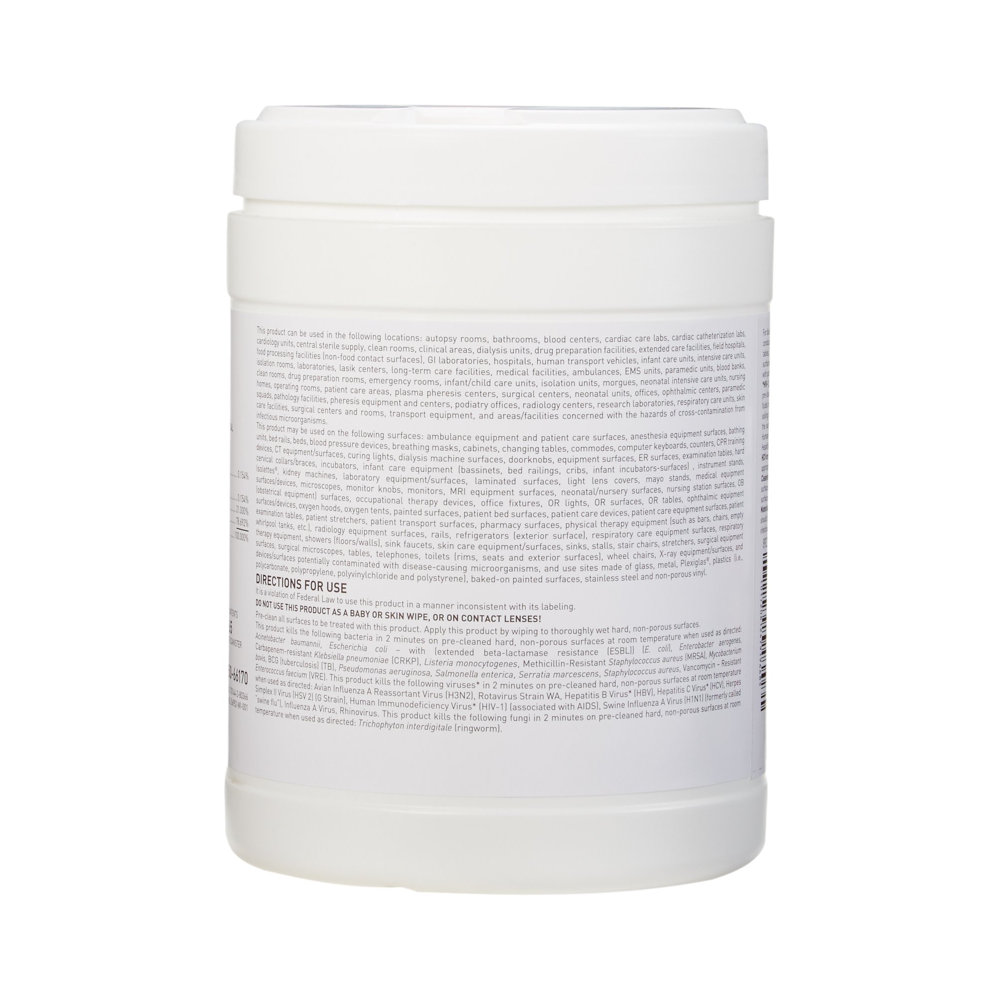 McKesson Germicidal Extra Large Surface Disinfectant Wipes, Canister - Image 6