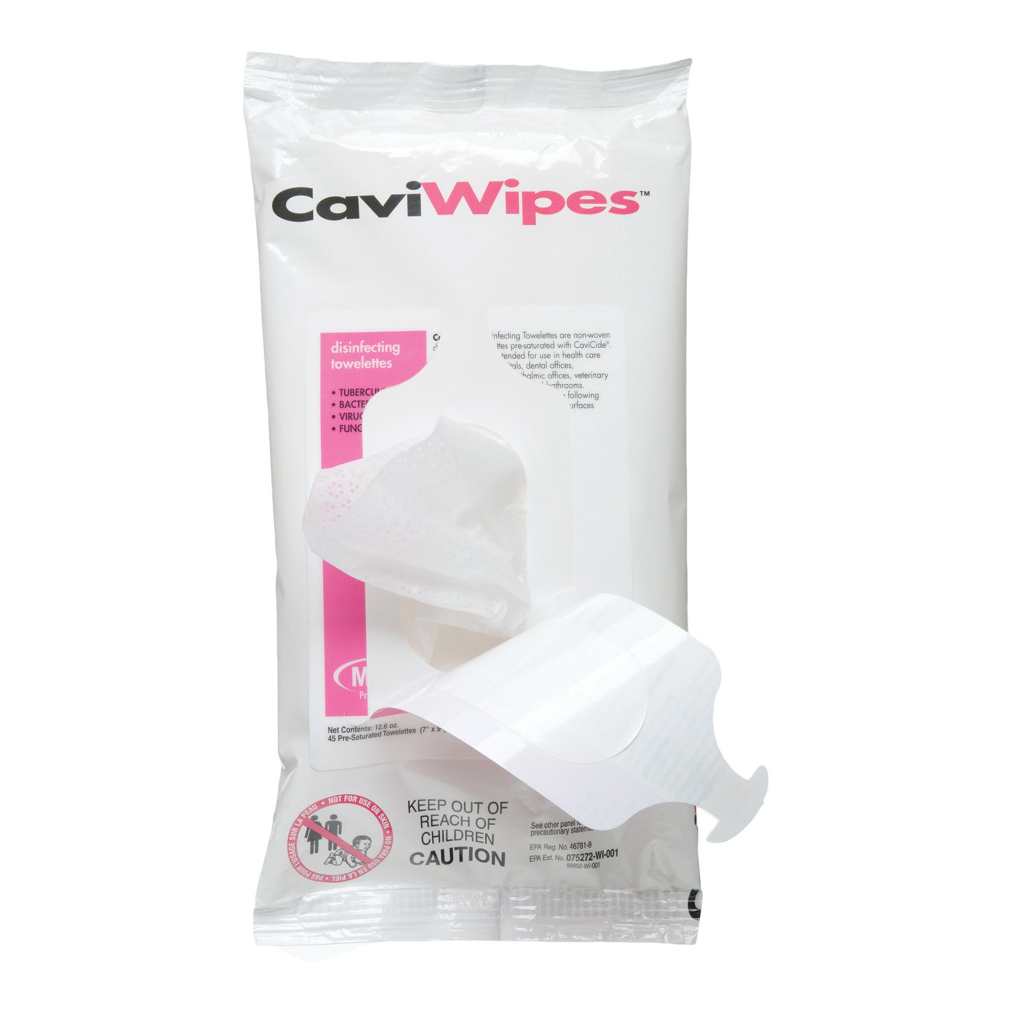 Metrex CaviWipes Surface Disinfectant Alcohol-Based Wipes, 7 x 9 Inch - Image 3