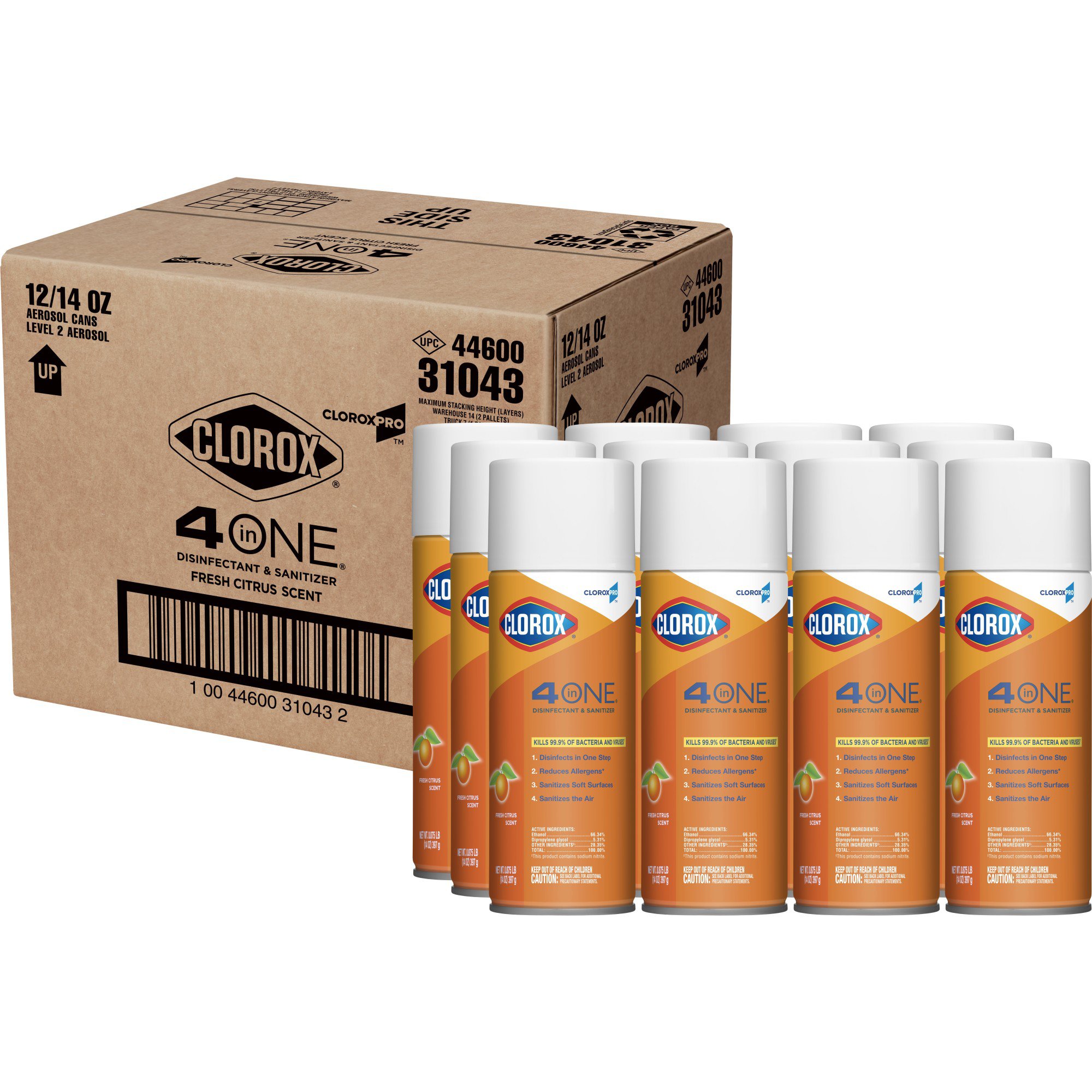 Clorox Pro™ Clorox® 4 in One Surface Disinfectant and Sanitizer, Citrus Scent - Image 9