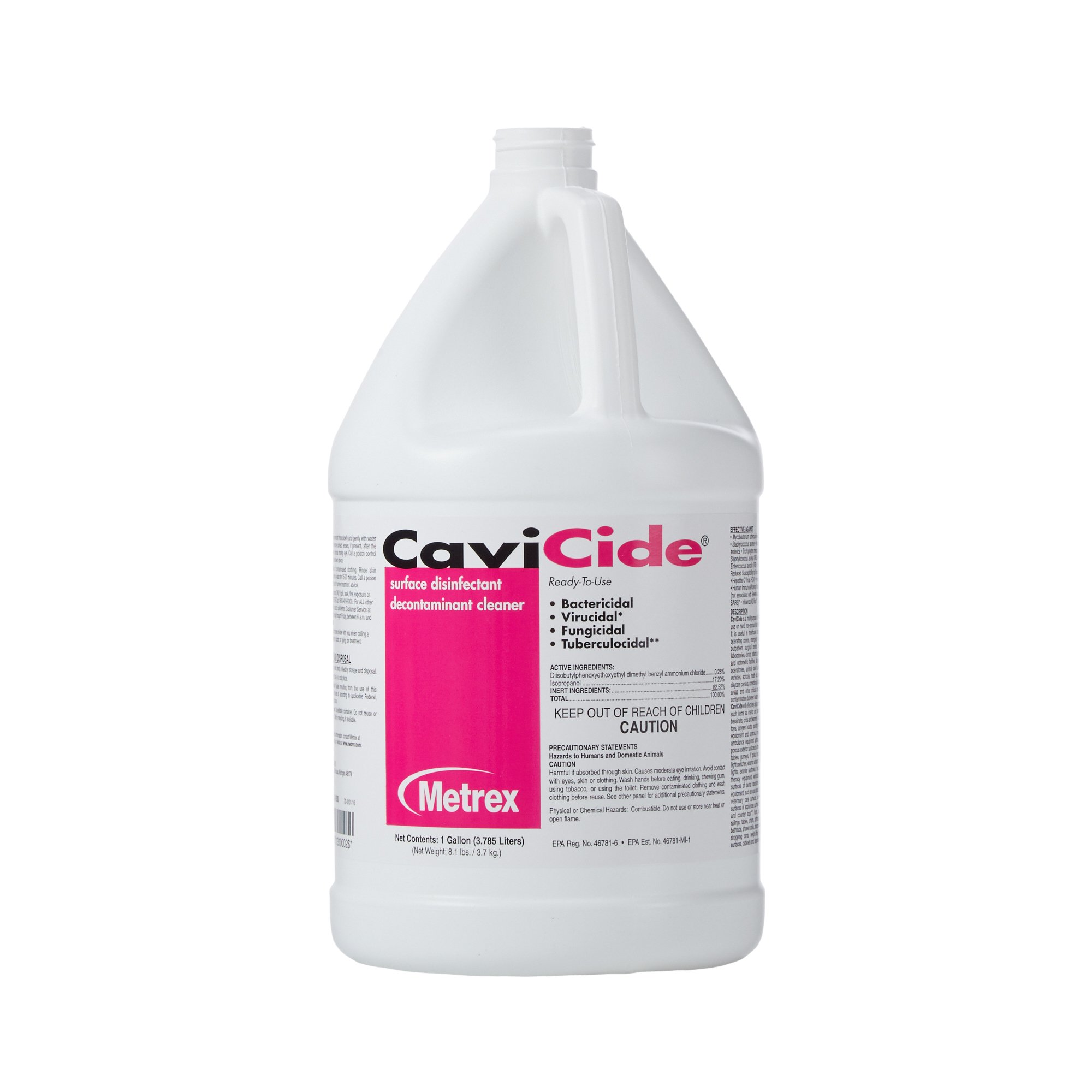 CaviCide Surface Disinfectant Cleaner, Alcohol Based, 1-gallon Jug - Image 2