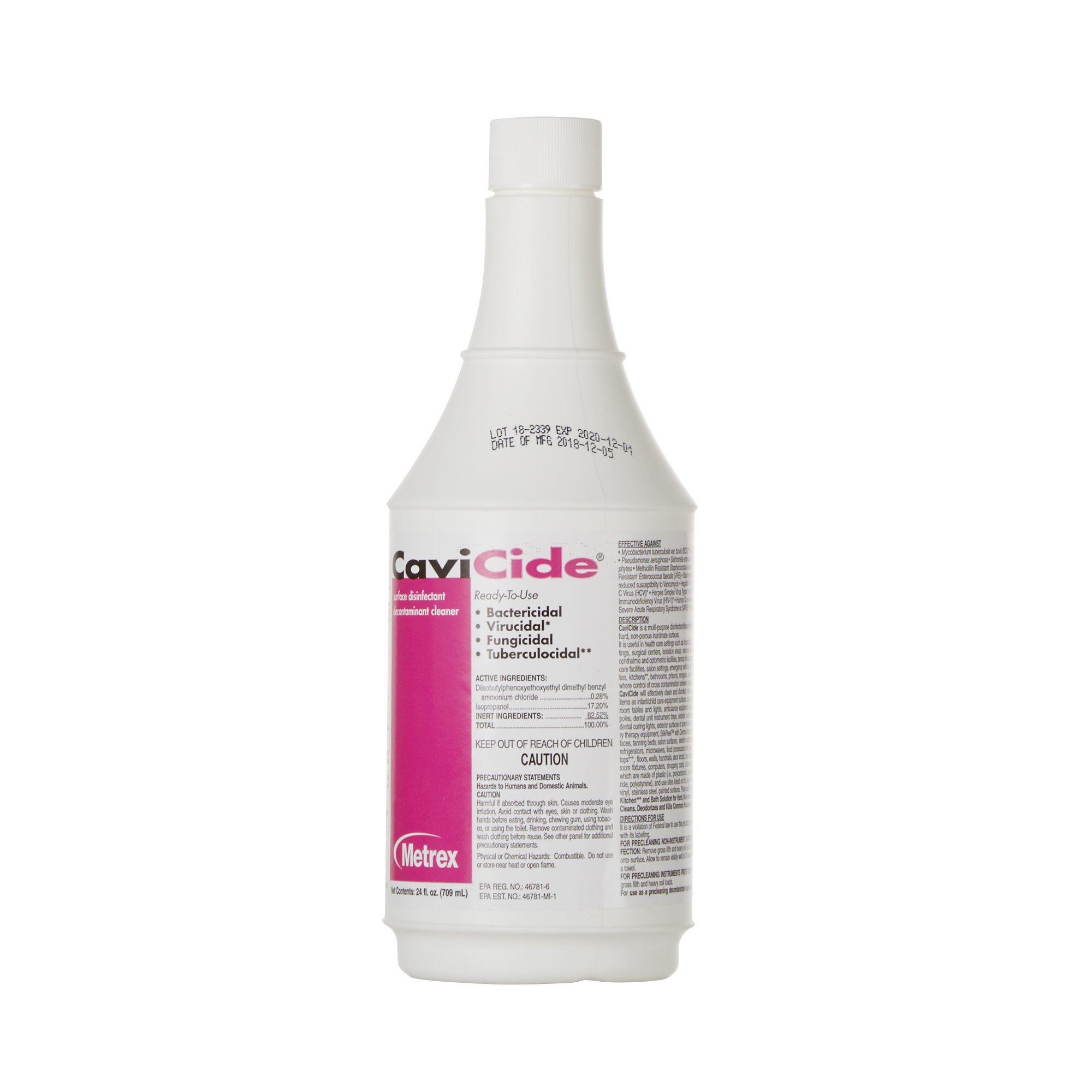 CaviCide Surface Disinfectant Cleaner, Alcohol Based, 24-ounce Bottle - Image 2
