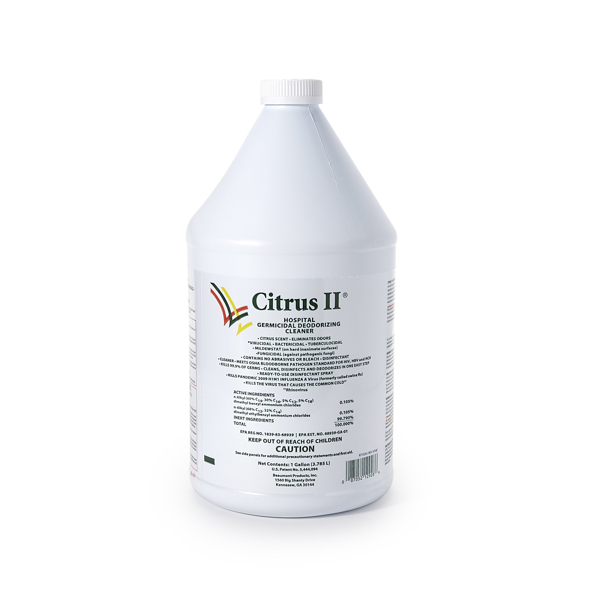 Citrus II® Hospiral Germicidal Deodorizing Cleaner, 1 gal. Jug