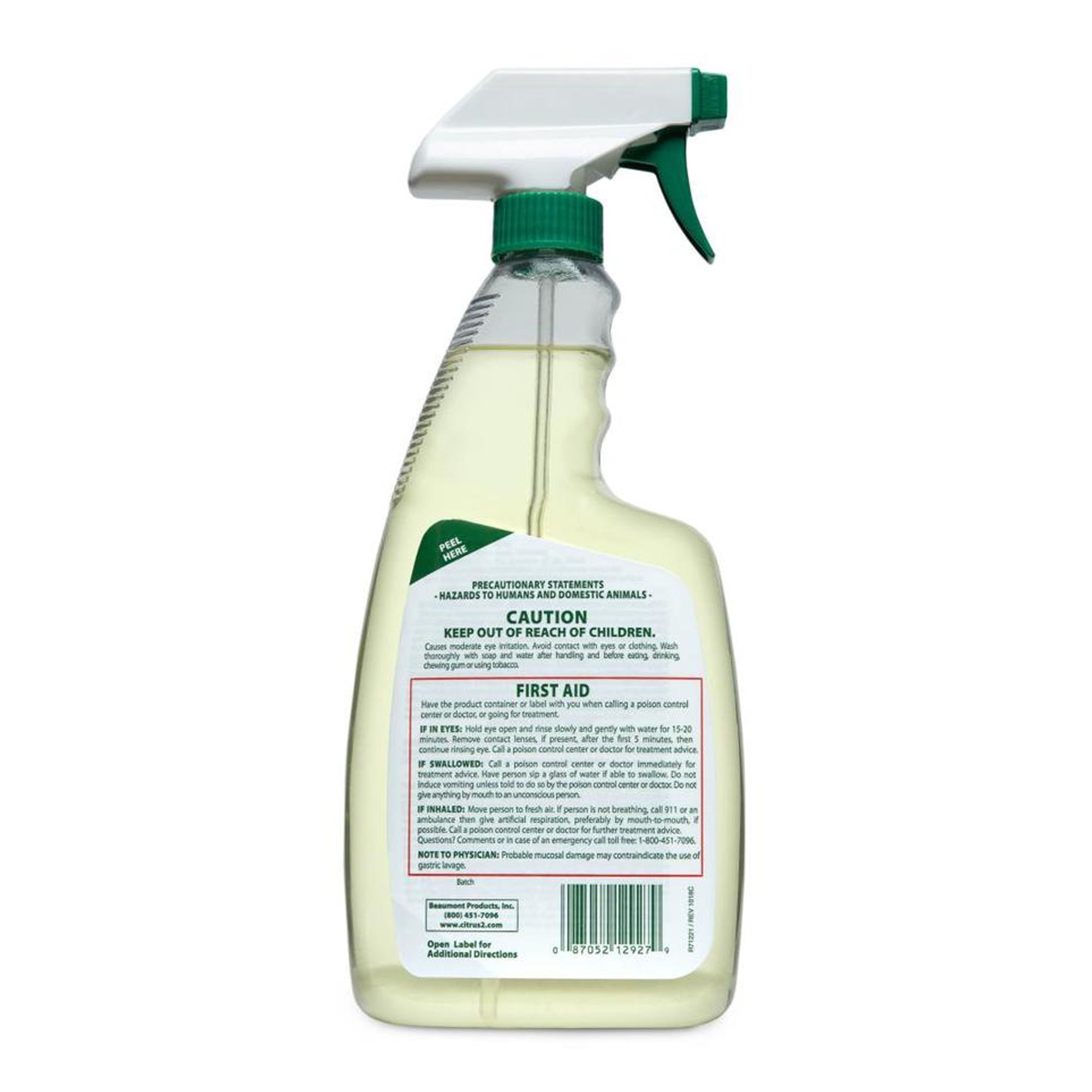 Citrus II® Hospiral Germicidal Deodorizing Cleaner, 22 oz. Spray Bottle - Image 2