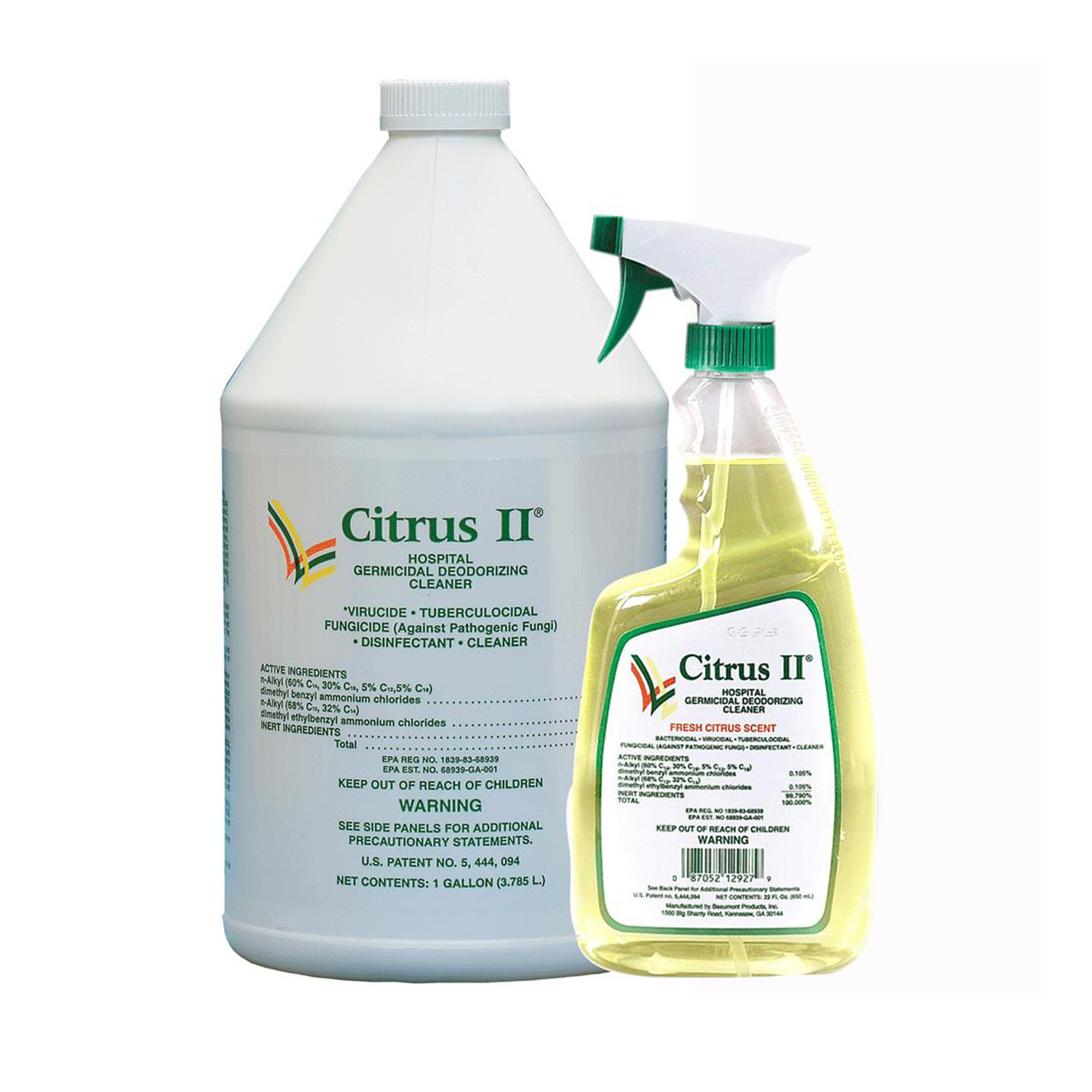 Citrus II® Hospiral Germicidal Deodorizing Cleaner, 22 oz. Spray Bottle - Image 3