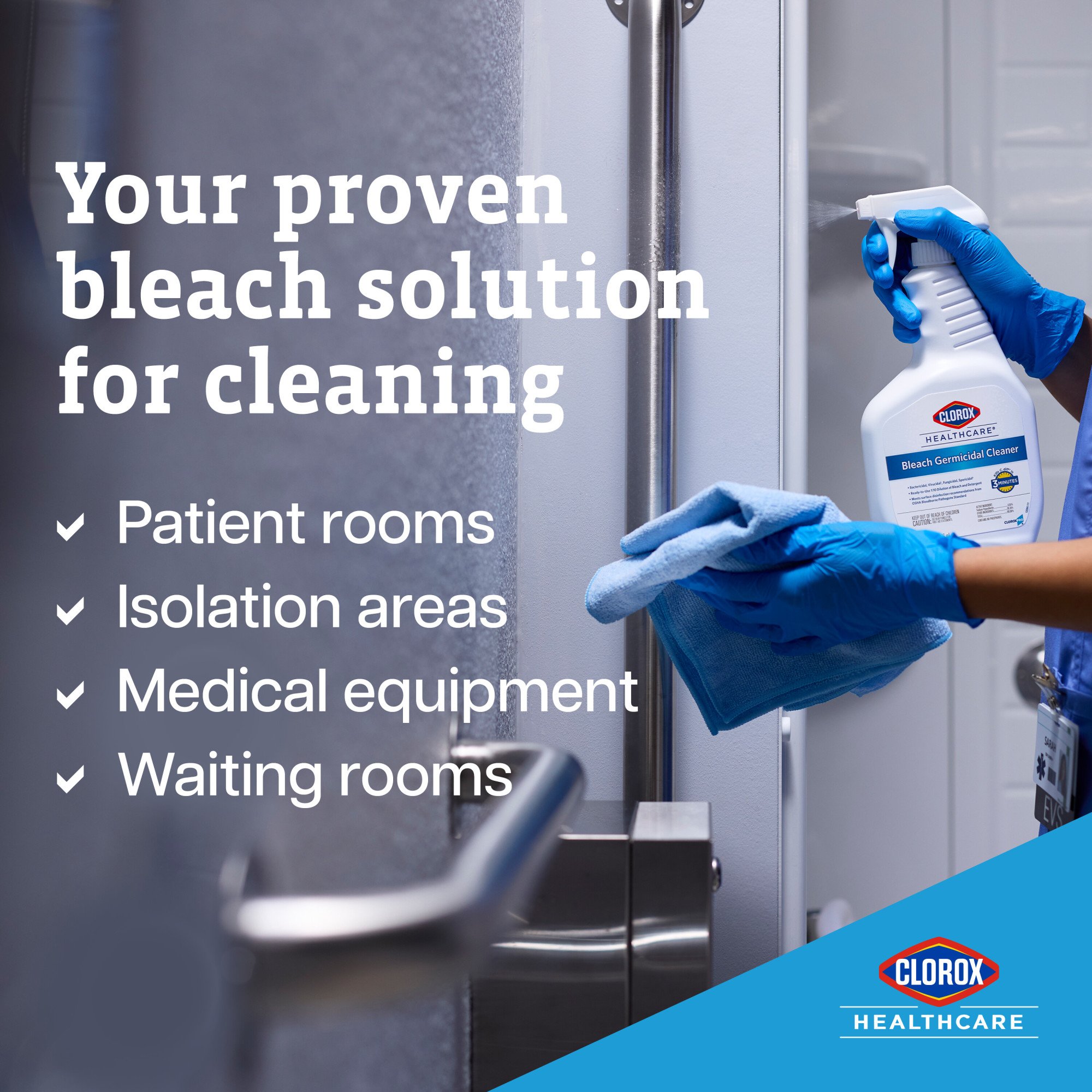 Clorox Healthcare® Bleach Germicidal Cleaner, Spray Bottle, 32 oz. - Image 6
