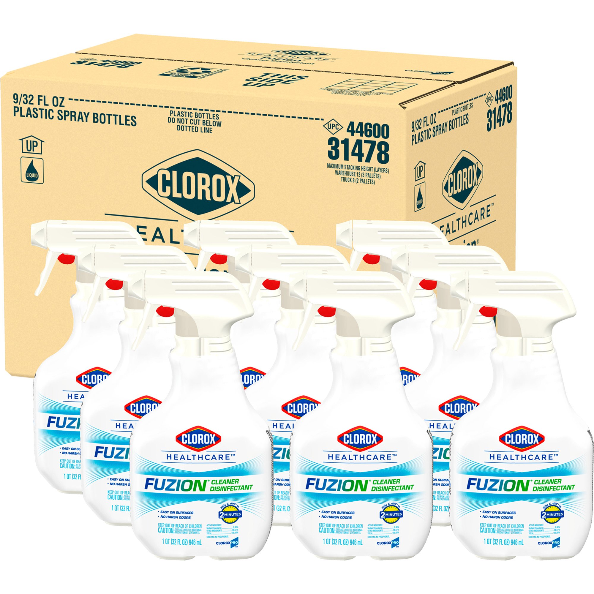 Clorox Healthcare® Fuzion™ Cleaner Disinfectant, 32-ounce Spray Bottle - Image 5