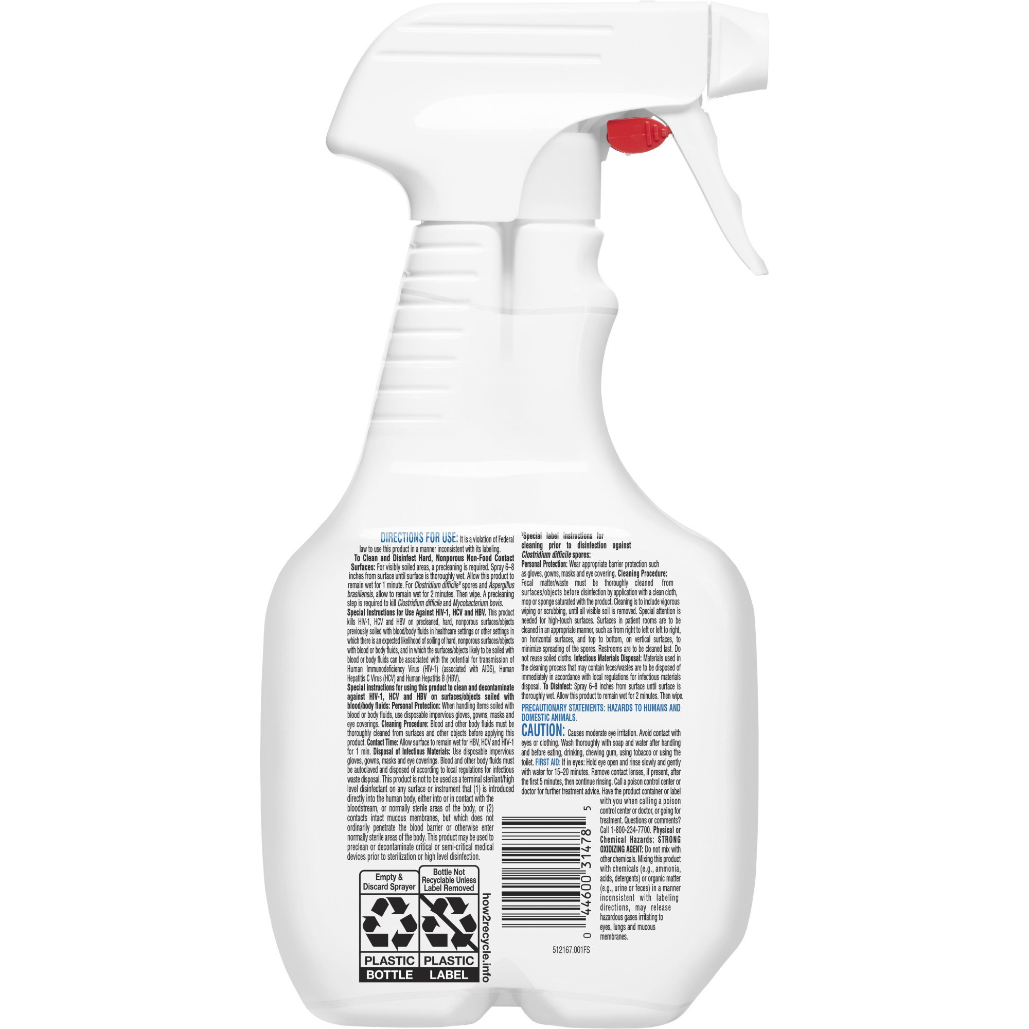 Clorox Healthcare® Fuzion™ Cleaner Disinfectant, 32-ounce Spray Bottle - Image 2