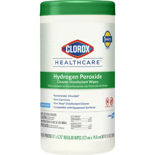 Clorox Healthcare® Hydrogen Peroxide Cleaner Disinfectant Wipes, Canister