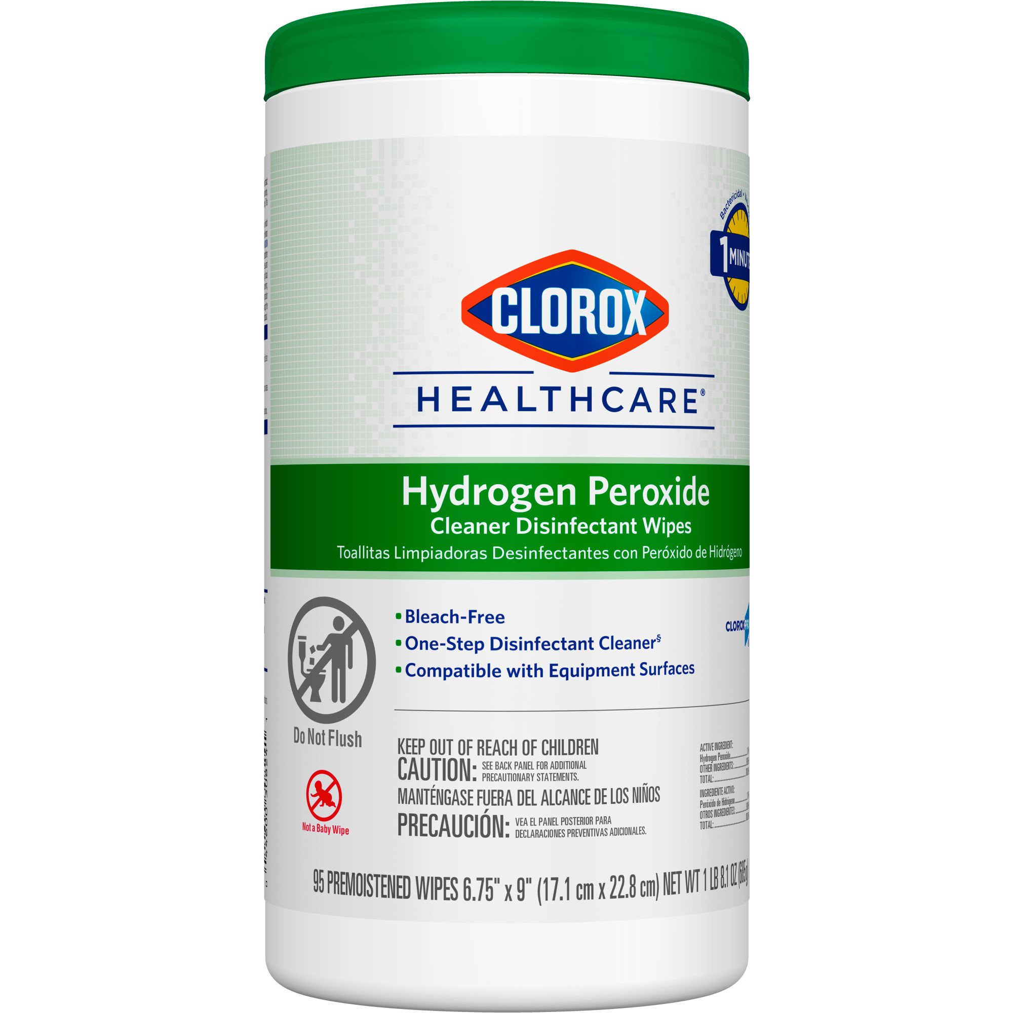 Clorox Healthcare® Hydrogen Peroxide Cleaner Disinfectant Wipes, Canister - Image 4