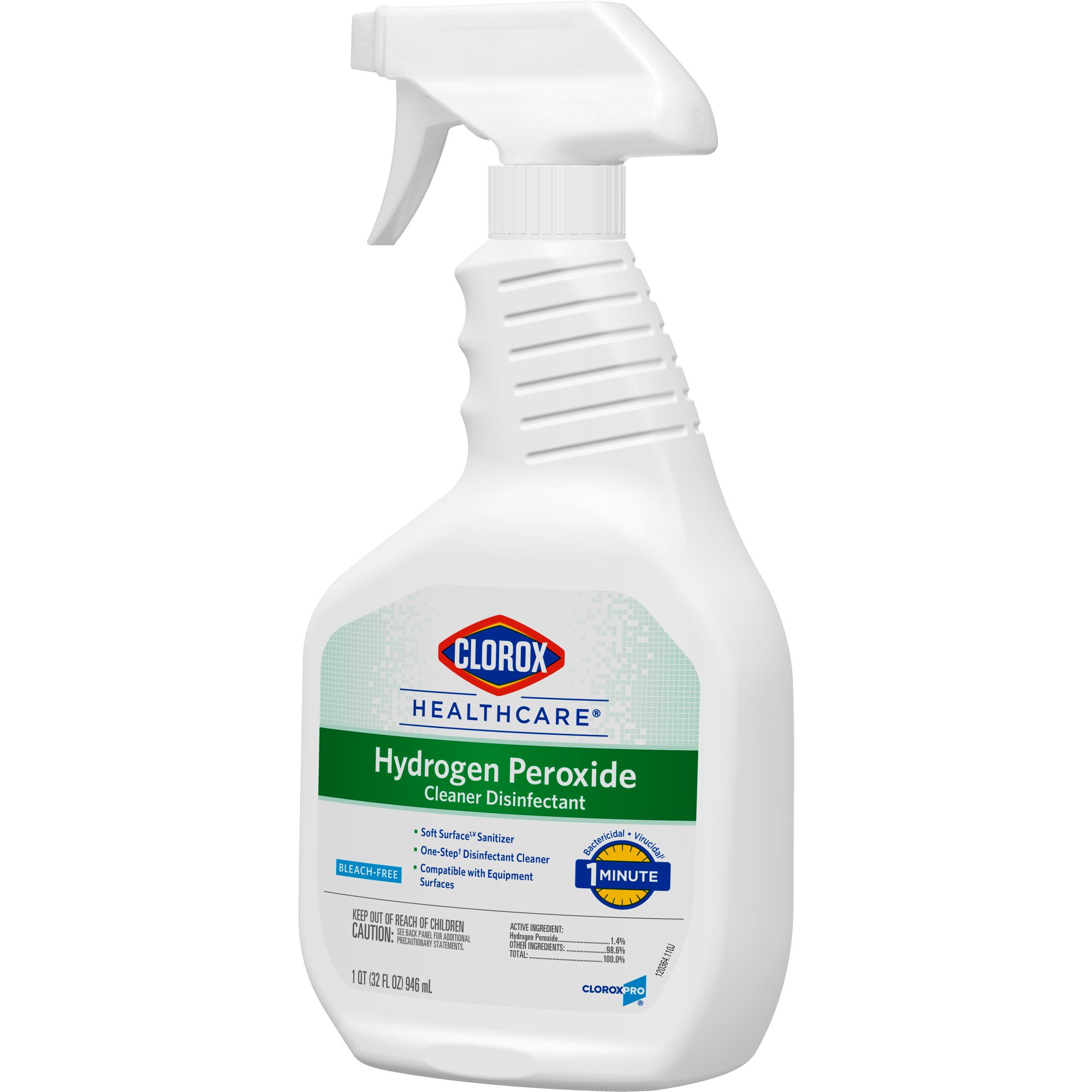 Clorox Healthcare® Hydrogen Peroxide Cleaner Disinfectant, Spray Bottle, 32 oz. - Image 2