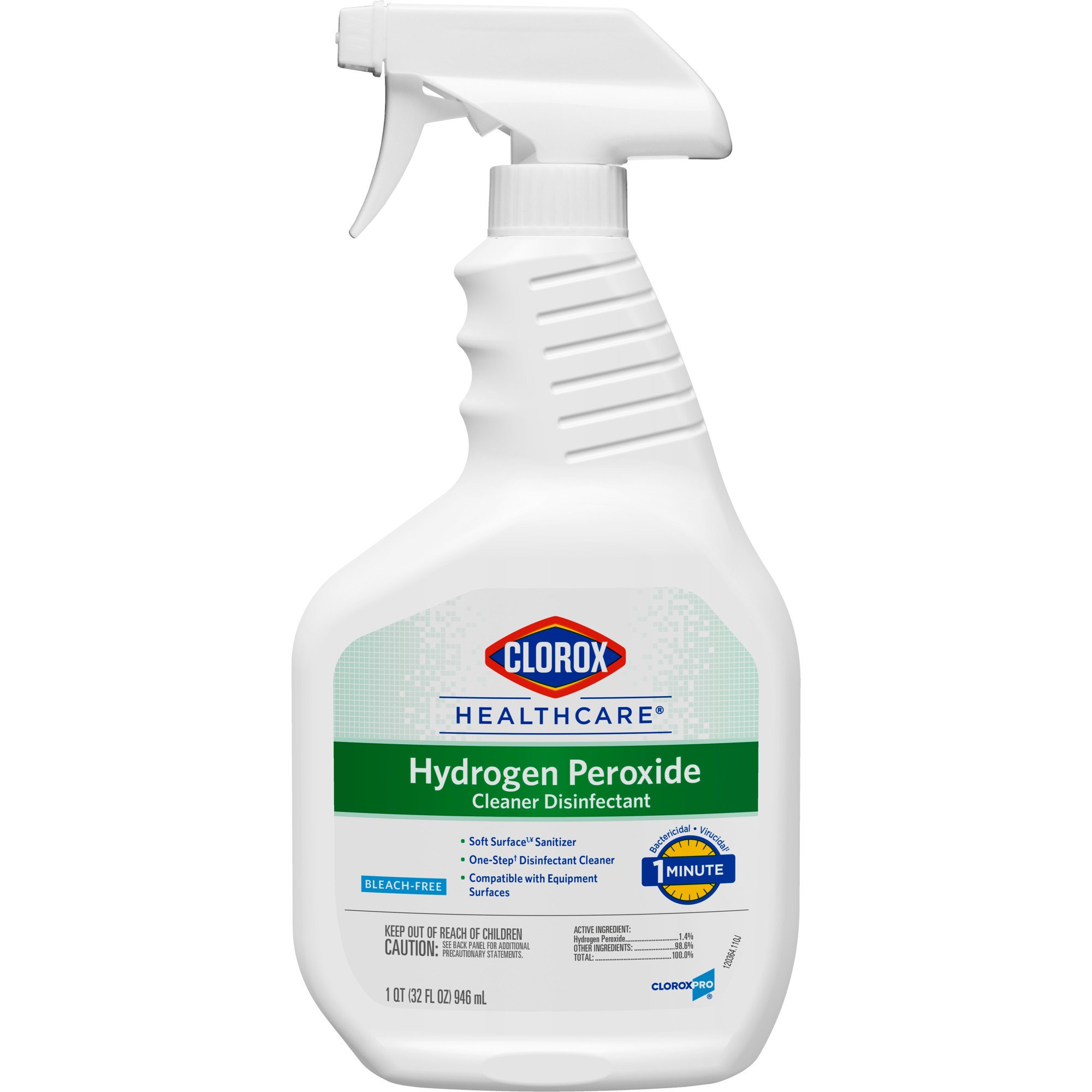 Clorox Healthcare® Hydrogen Peroxide Cleaner Disinfectant, Spray Bottle, 32 oz. - Image 3