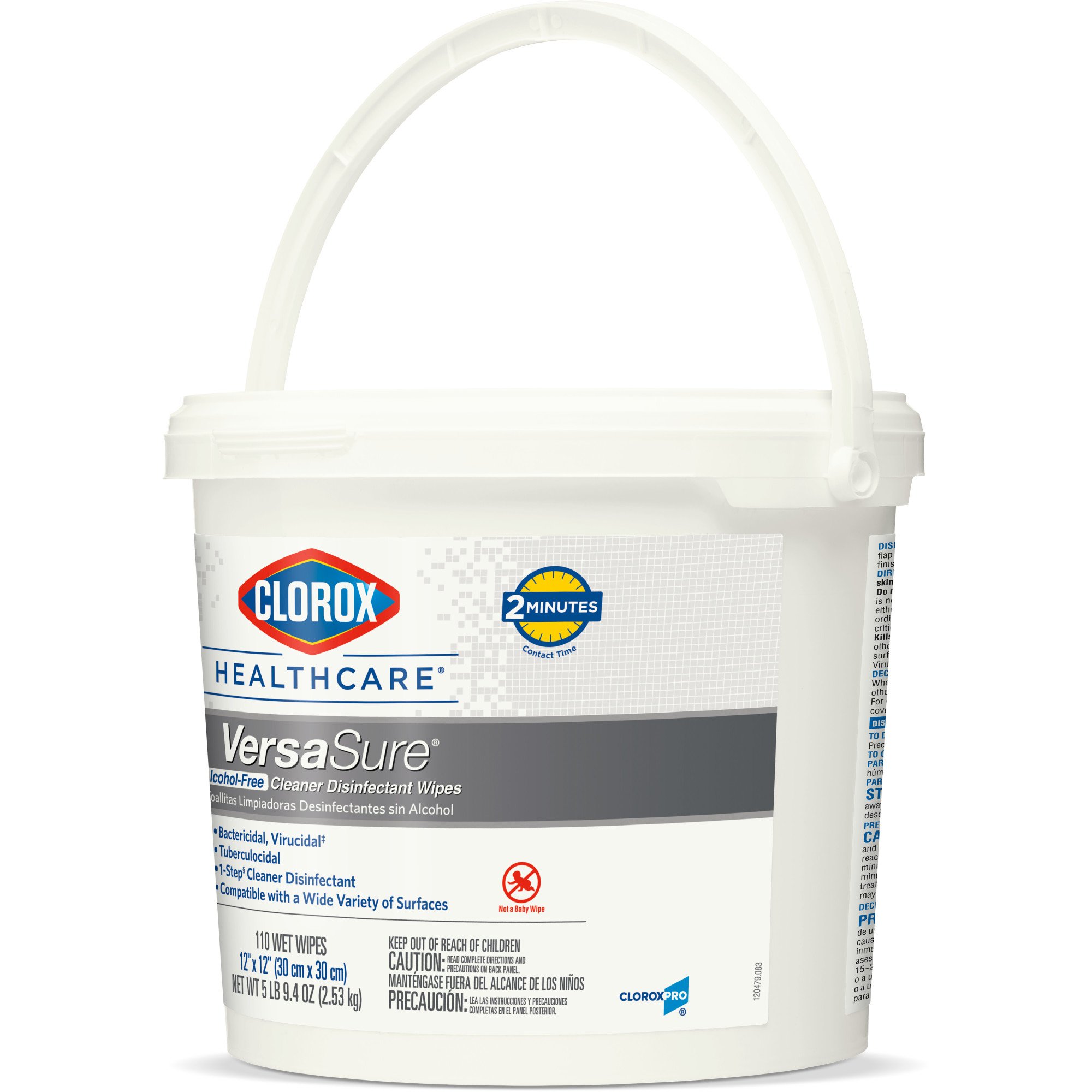 Clorox Healthcare® VersaSure® Cleaner Disinfectant Wipes, Bucket - Image 2