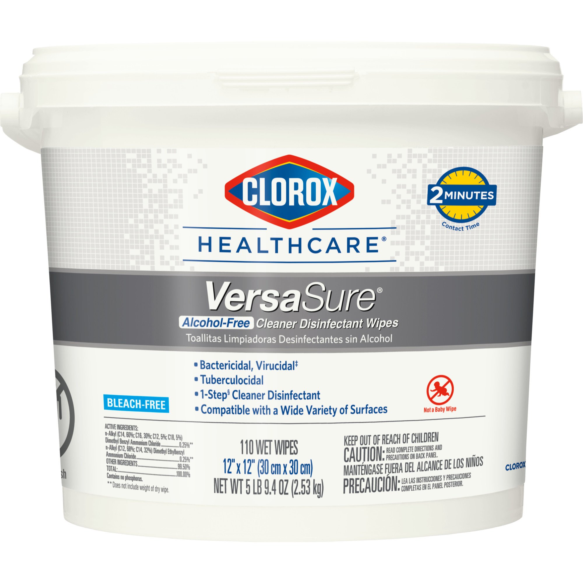 Clorox Healthcare® VersaSure® Cleaner Disinfectant Wipes, Bucket - Image 3