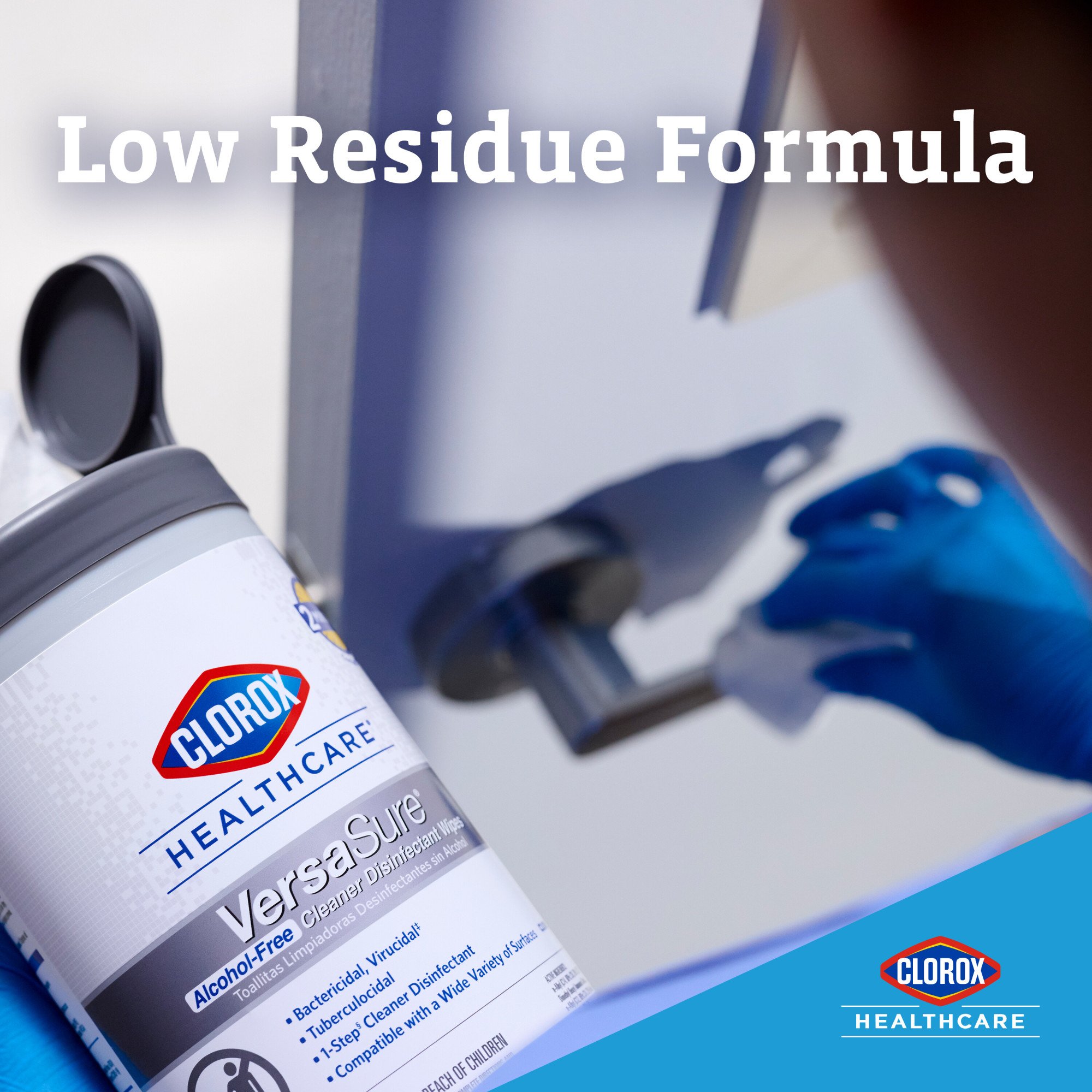 Clorox Healthcare® VersaSure® Cleaner Disinfectant Wipes, Bucket - Image 9