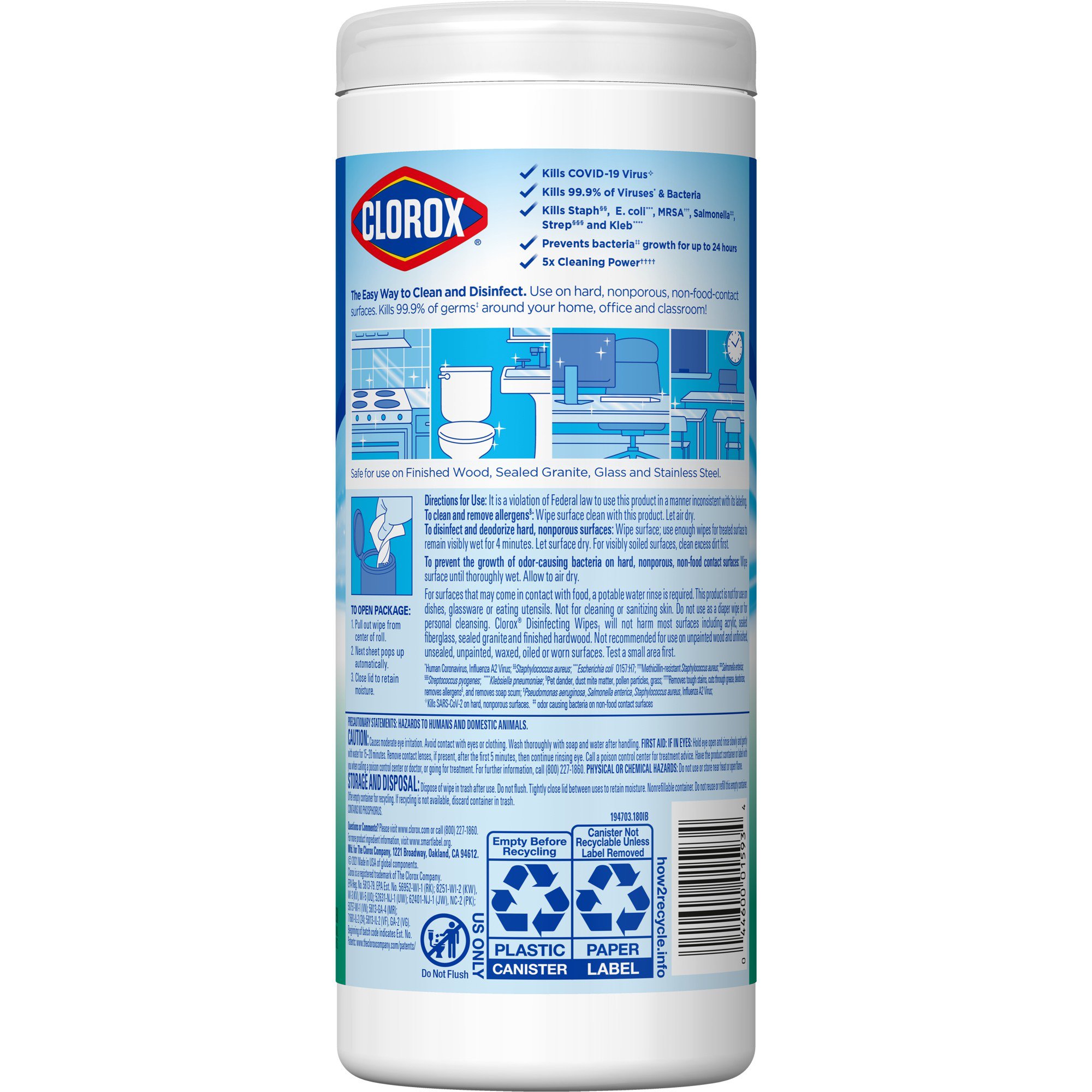 Clorox® Disinfecting Wipes, Fresh Scent, 35 ct. - Image 2