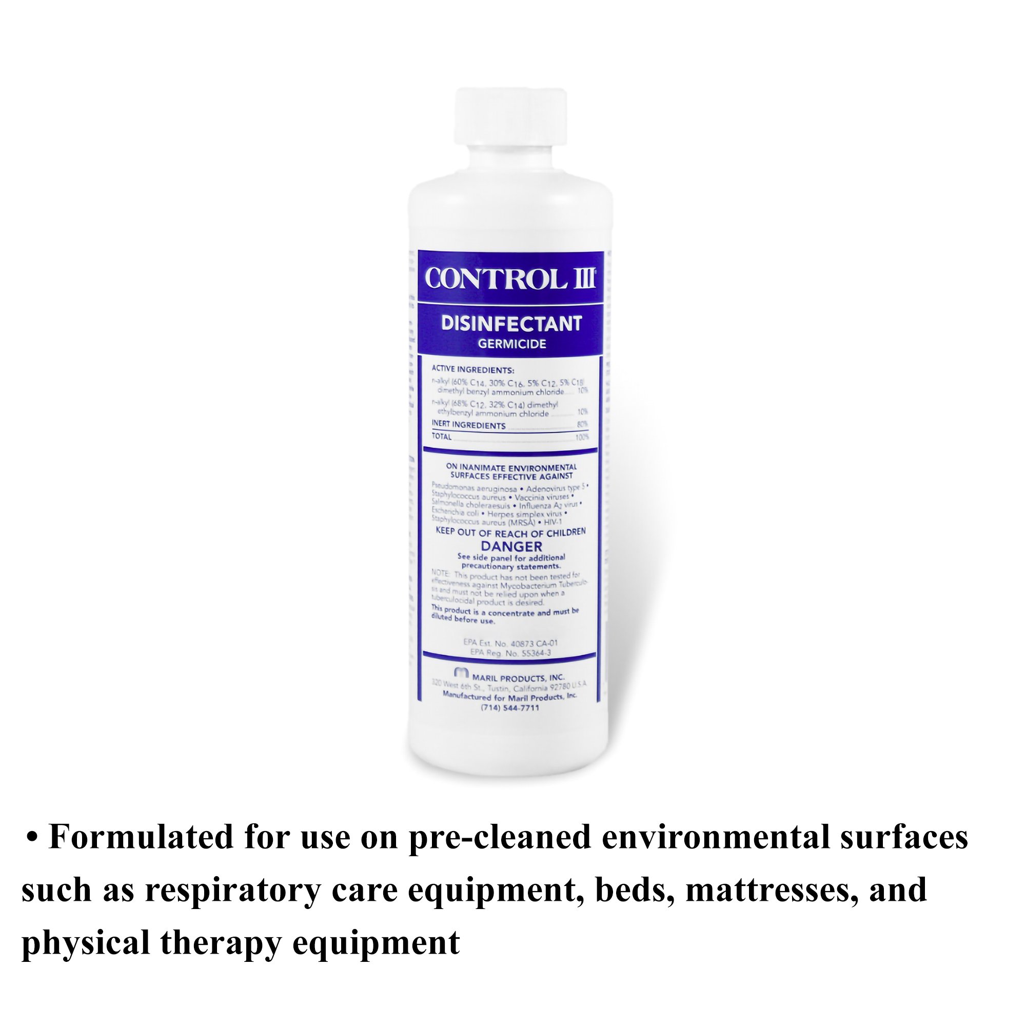 Control III® Surface Disinfectant Germicide Cleaner, 16 oz. - Image 3