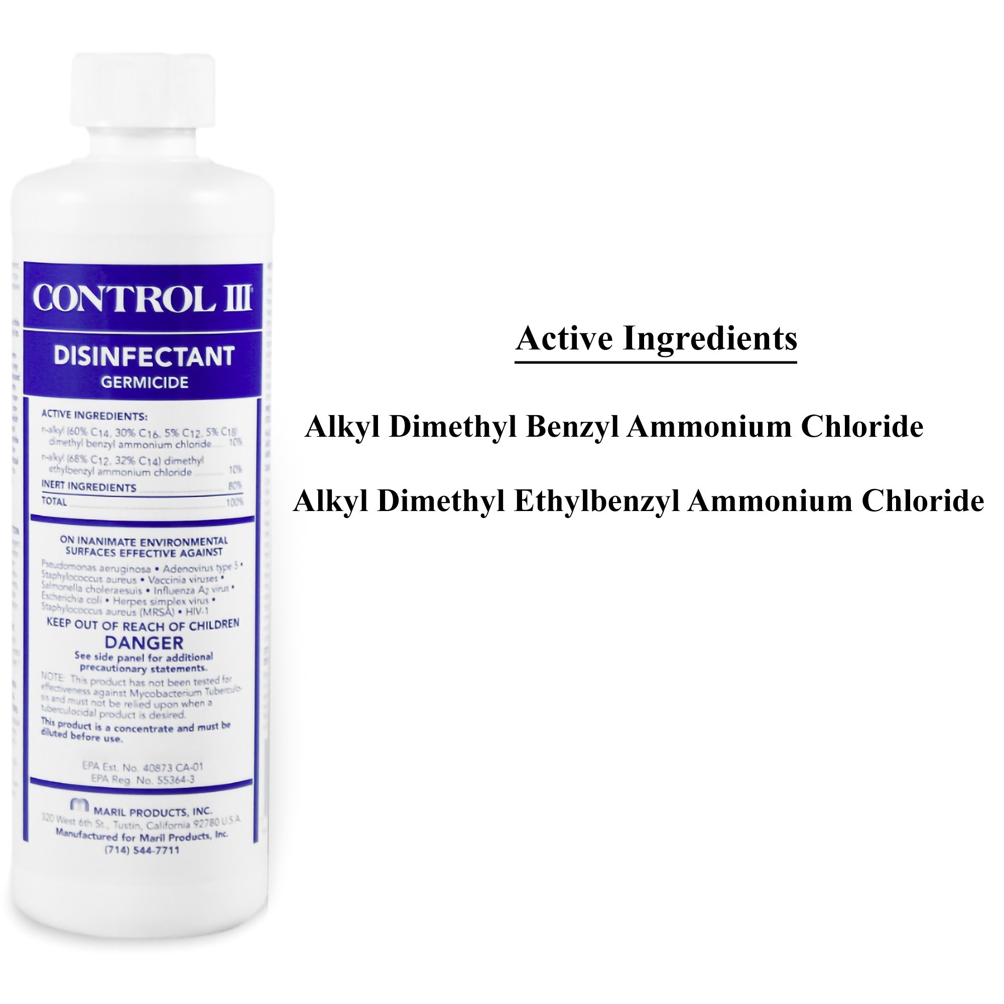 Control III® Surface Disinfectant Germicide Cleaner, 16 oz. - Image 4
