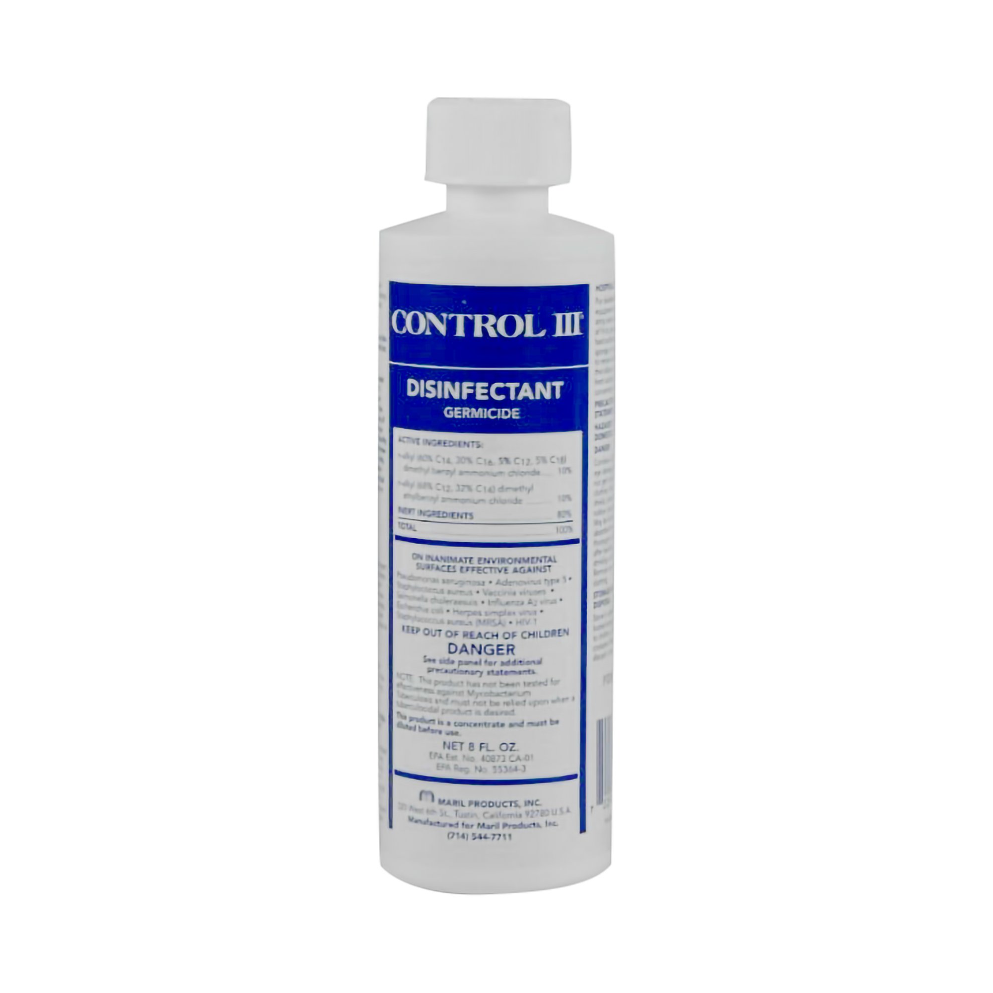 Control III® Surface Disinfectant Germicide Cleaner, 8 oz.