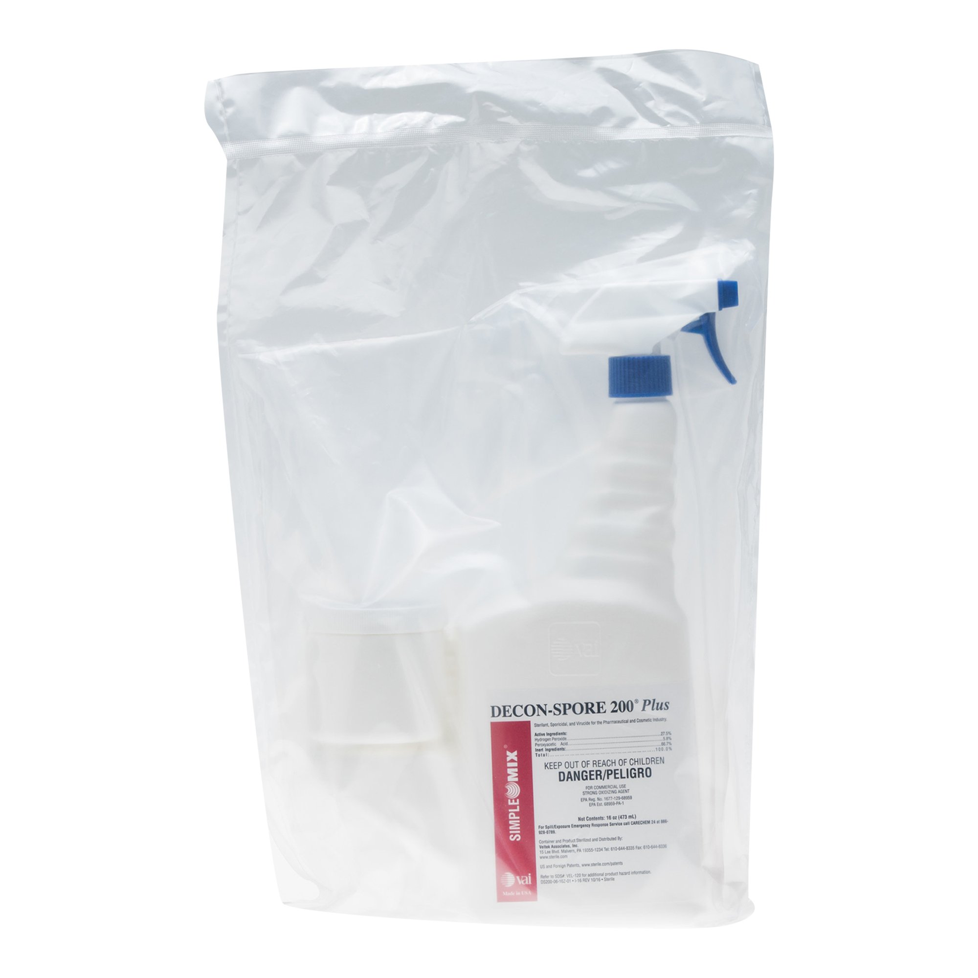 DECON-SPORE 200® Plus SimpleMix® Surface Disinfectant Cleaner, 16 oz.