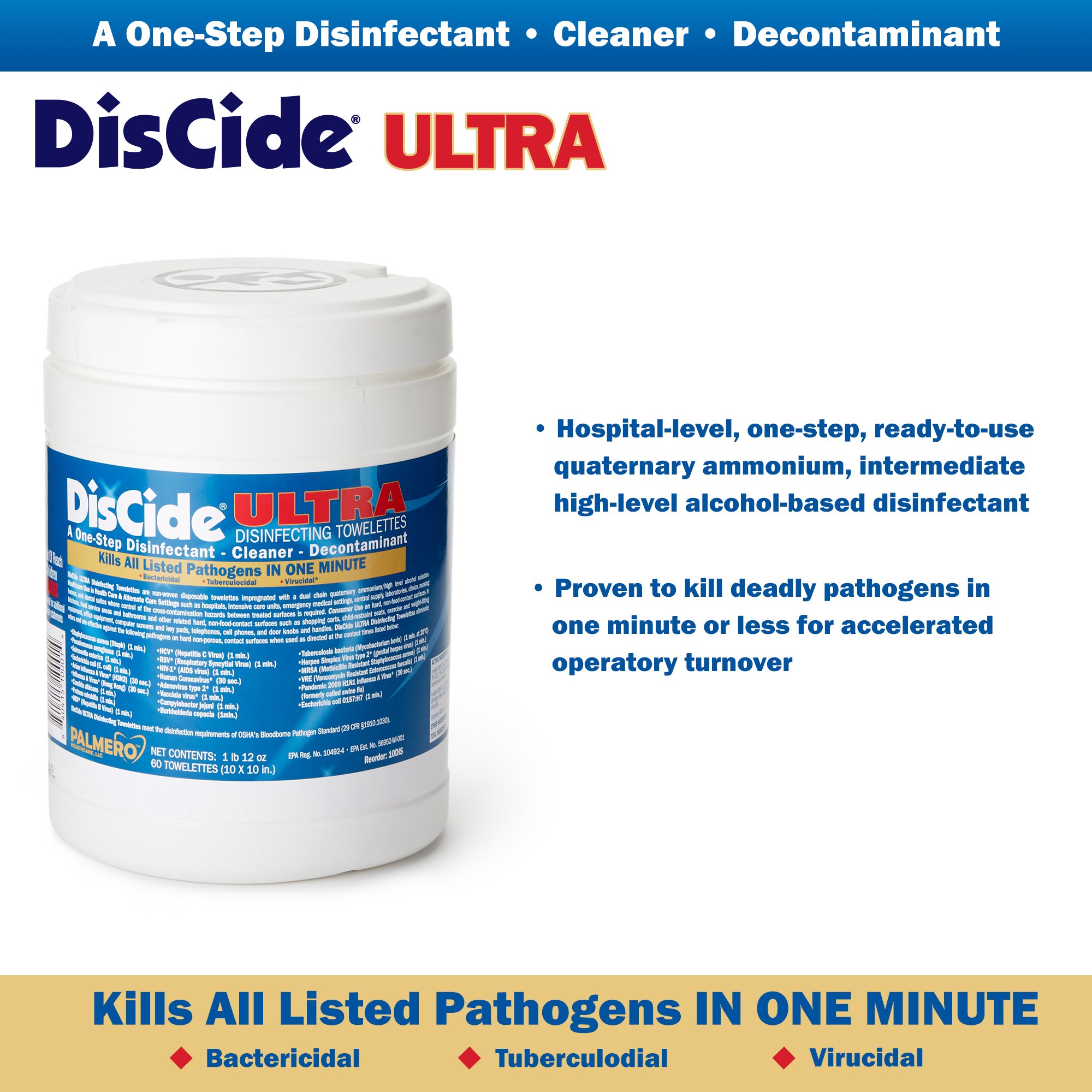 DisCide® Ultra Disinfecting Towelettes - Image 4