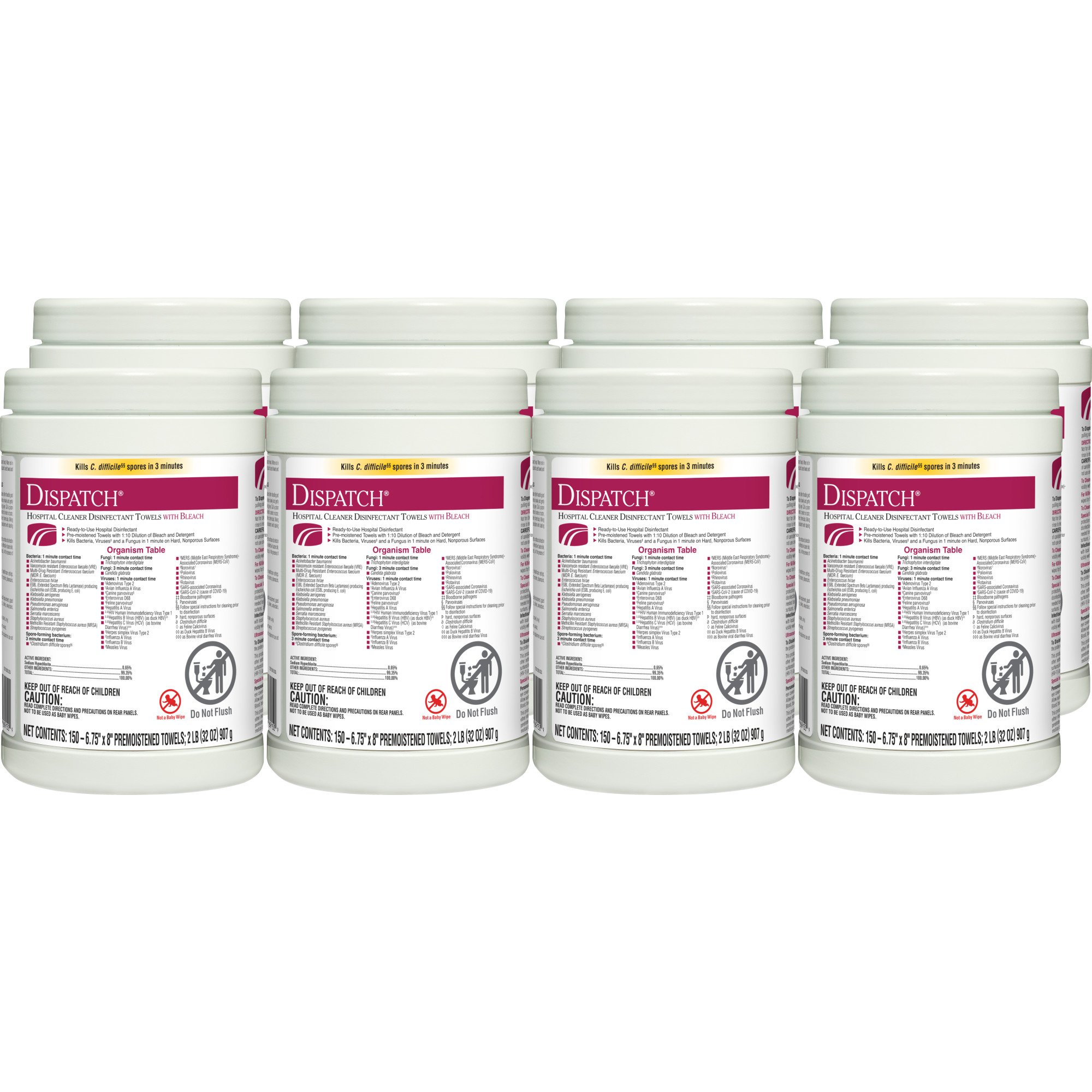 Dispatch® Surface Disinfectant Cleaner with Bleach, Canister - Image 3