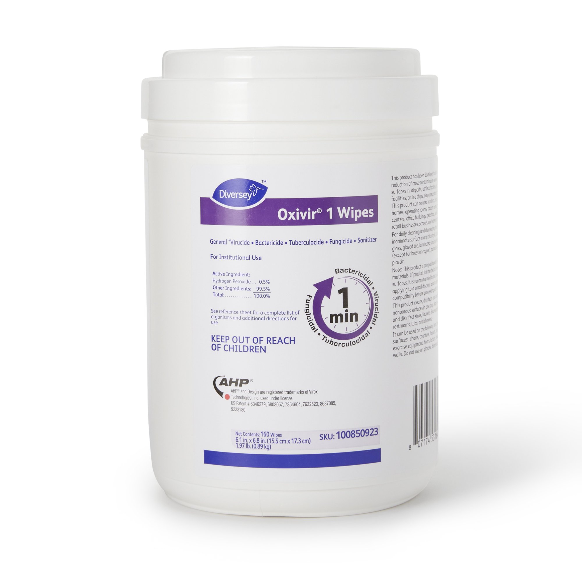 Diversey™ Oxivir® 1 Hydrogen Peroxide Surface Disinfectant Wipes