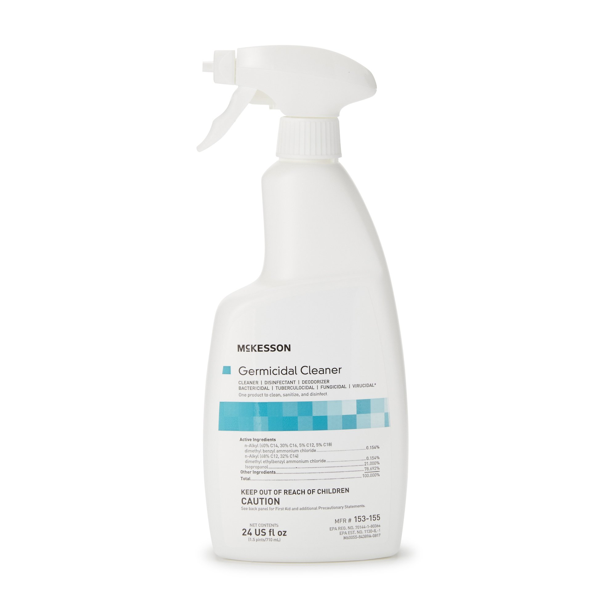 McKesson Germicidal Surface Disinfectant Cleaner, 24-ounce spray bottle
