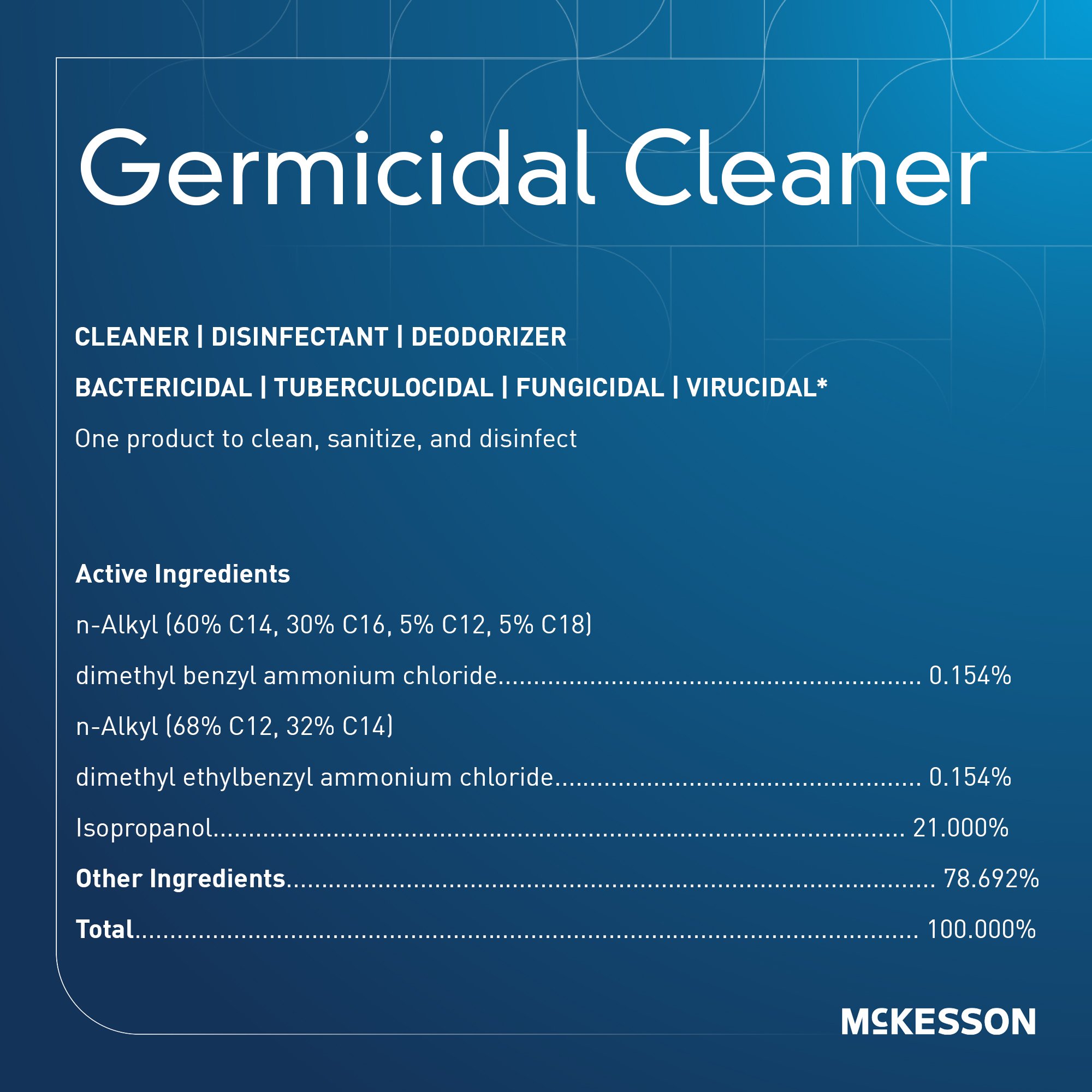 McKesson Germicidal Surface Disinfectant Cleaner, 24-ounce spray bottle - Image 2