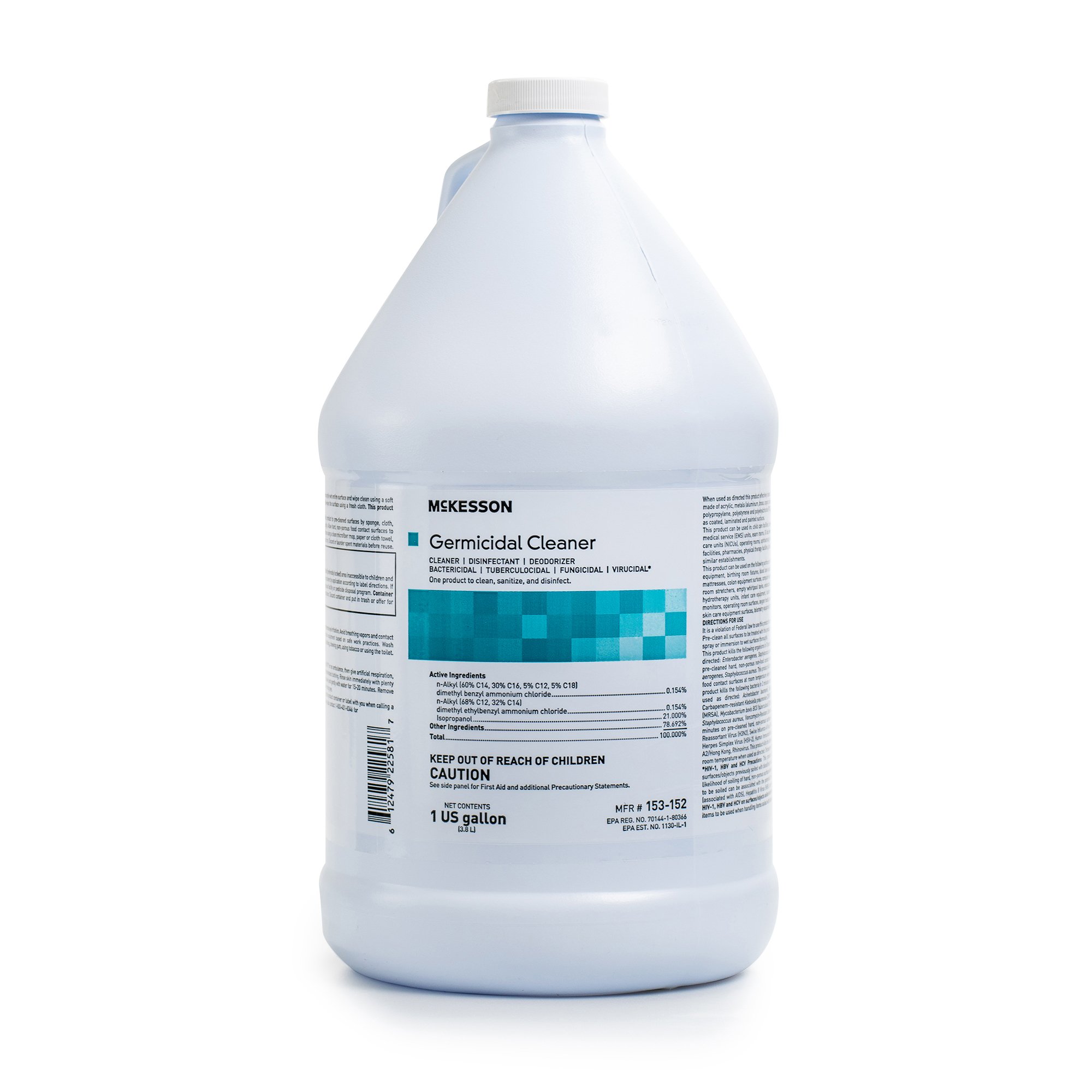 McKesson Germicidal Surface Disinfectant Cleaner, Jug, 1 gal.
