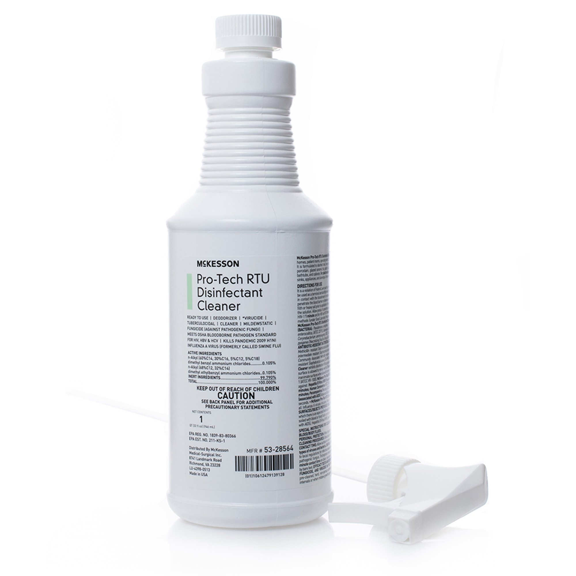 McKesson Pro-Tech Surface Disinfectant Cleaner Alcohol-Based Liquid Floral Scent - Image 2
