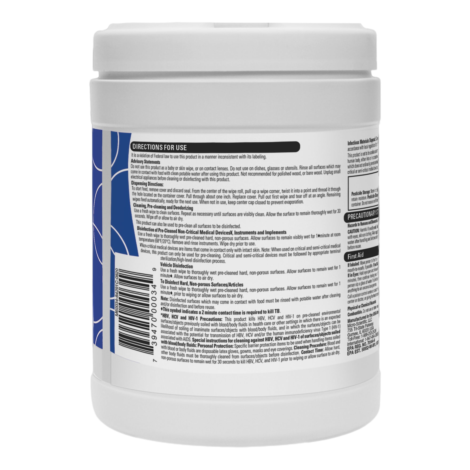 Opti-Cide® Max Surface Disinfectant Cleaner Wipes - Image 2