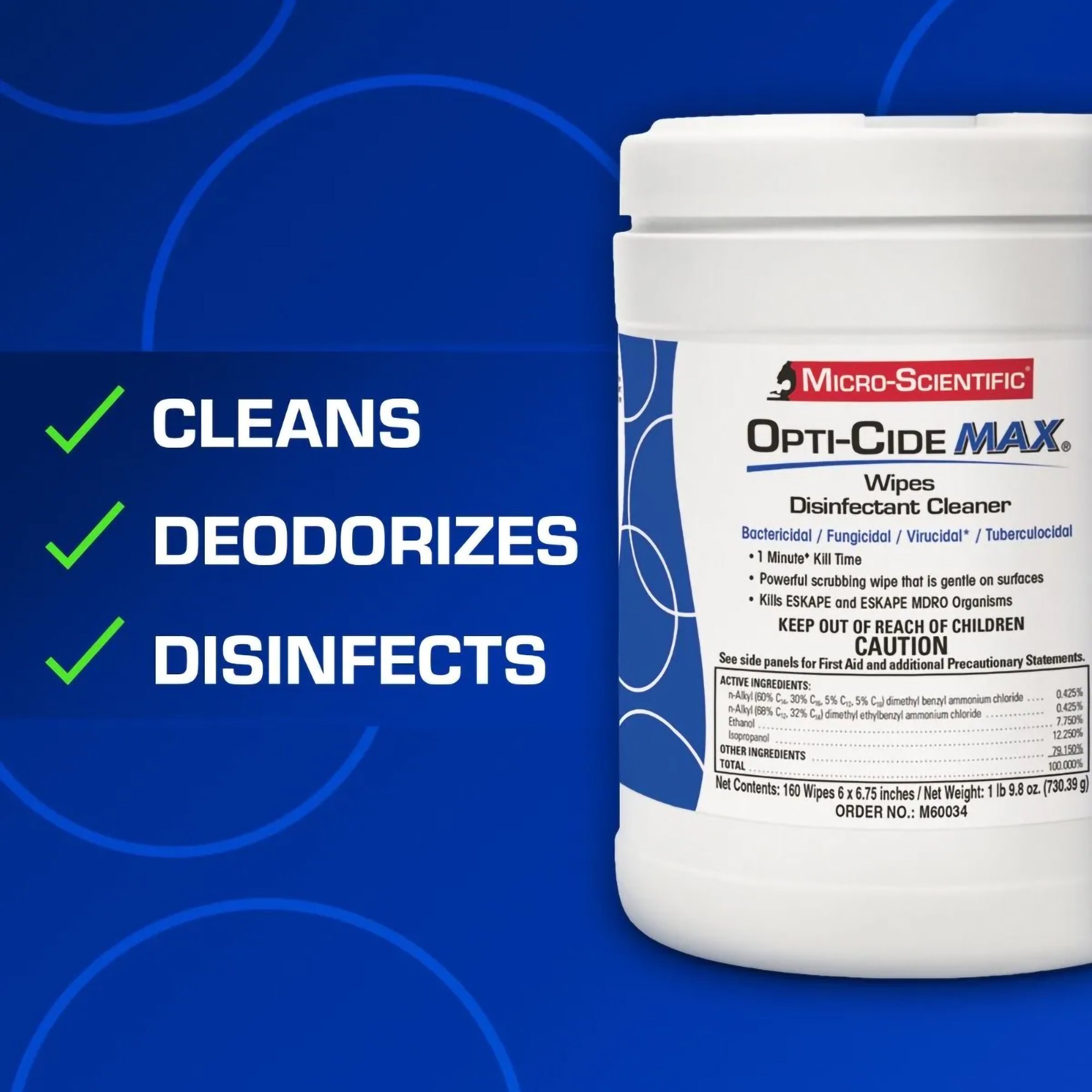 Opti-Cide® Max Surface Disinfectant Cleaner Wipes - Image 8