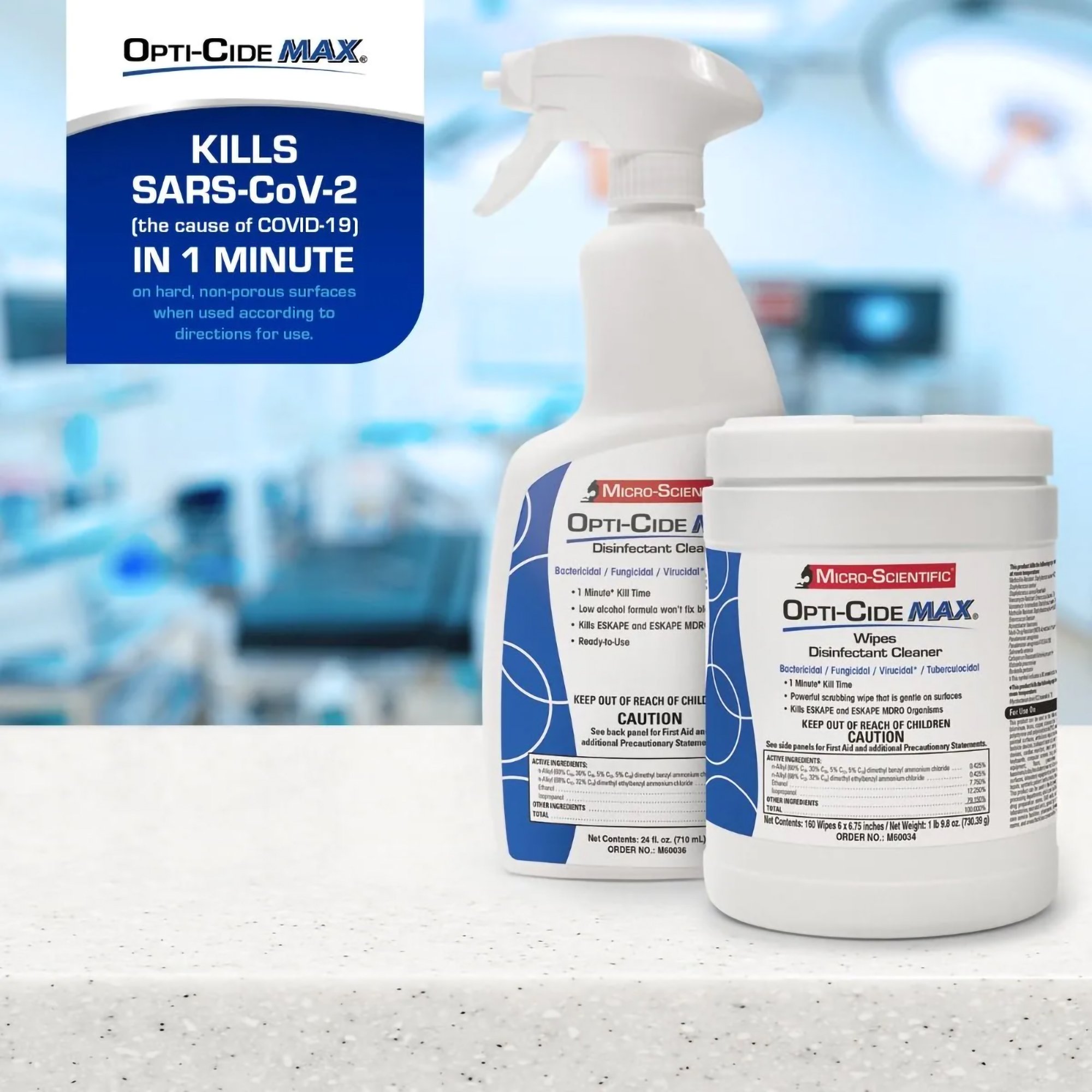 Opti-Cide® Max Surface Disinfectant Cleaner Wipes - Image 9