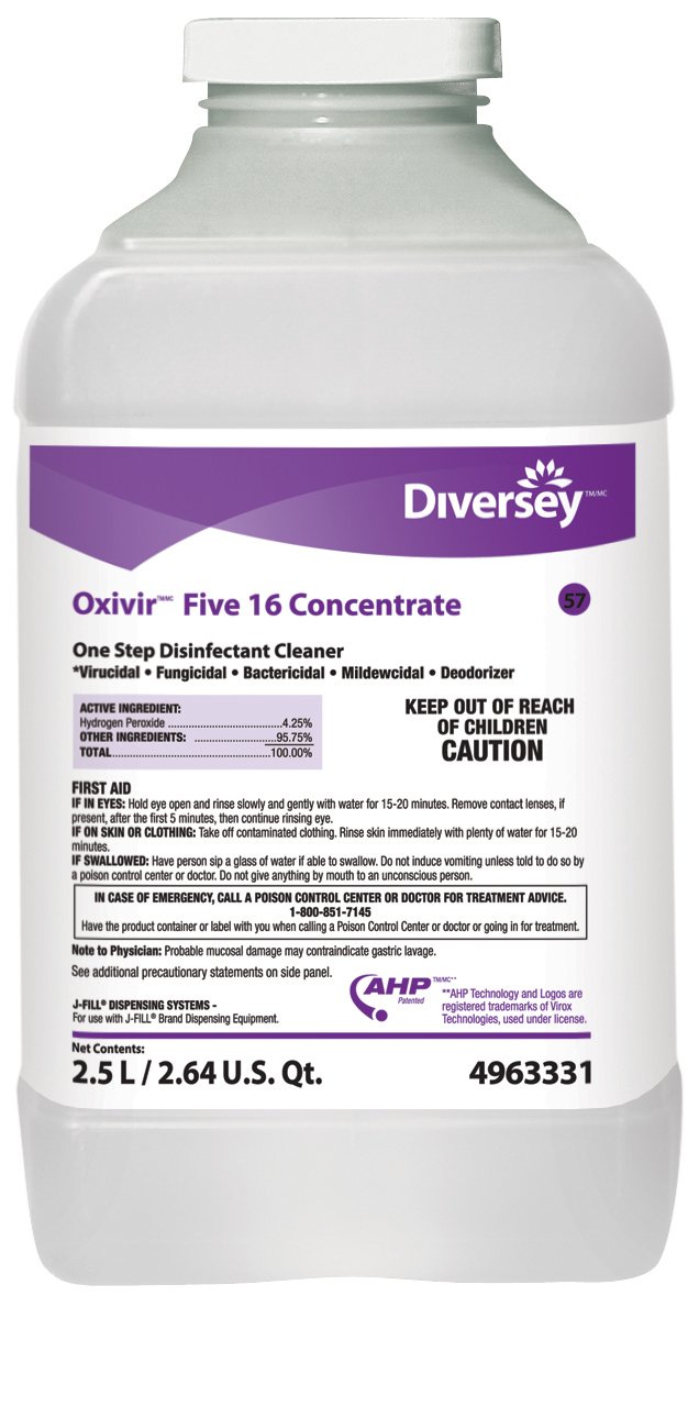 Oxivir® Five 16 Surface Disinfectant Cleaner Concentrate, 2.5 L