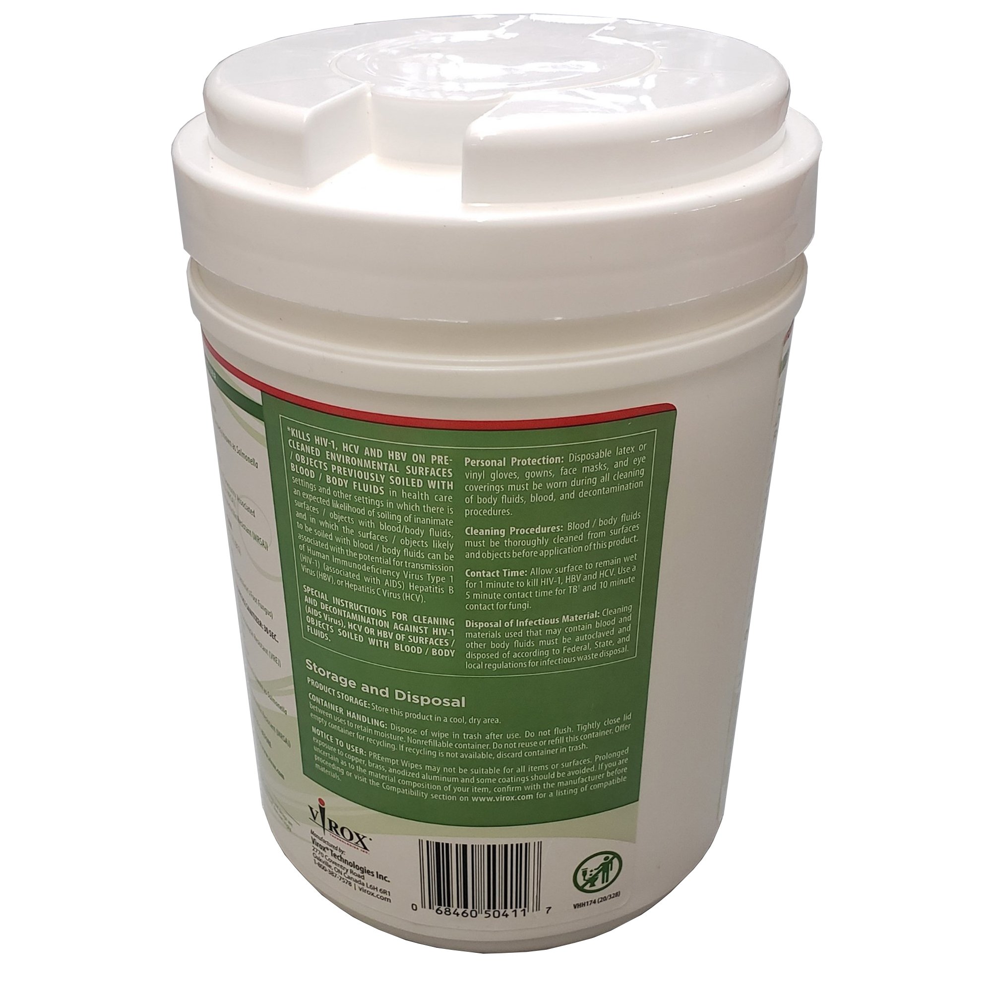 PREempt® Hydrogen Peroxide Surface Disinfectant Cleaner Wipes - Image 2