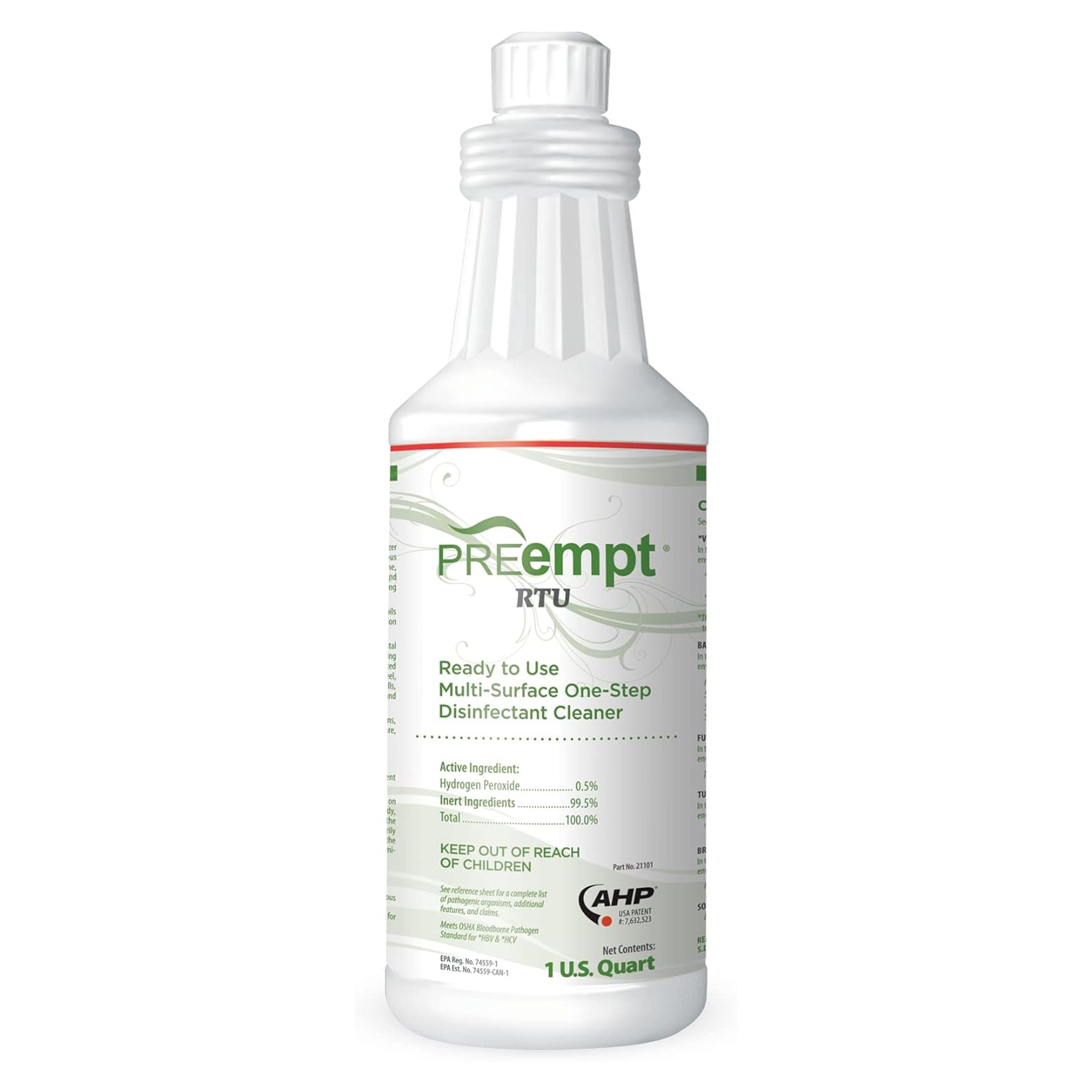 PREempt® RTU Surface Disinfectant Cleaner, 1 Quart Bottle