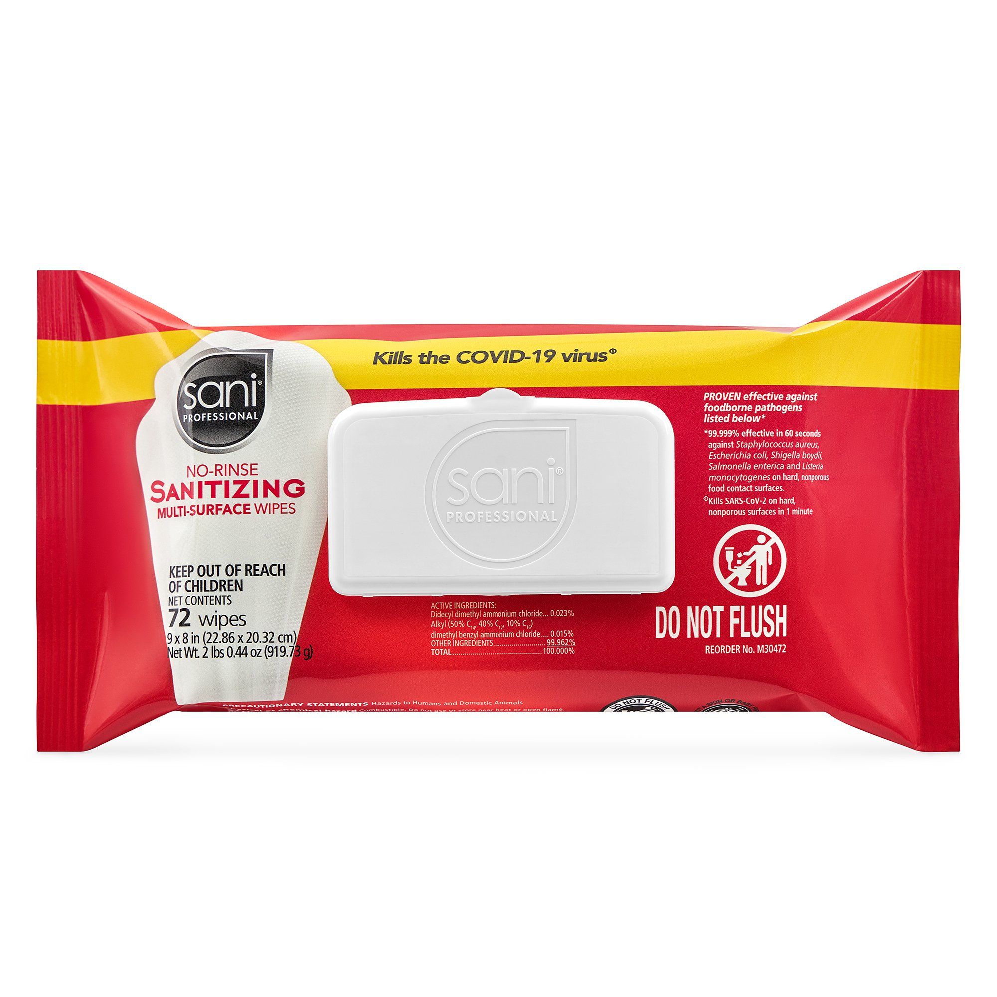 Sani Professional® Surface Disinfectant Cleaner Wipe, 8 x 9 Inch - Image 3