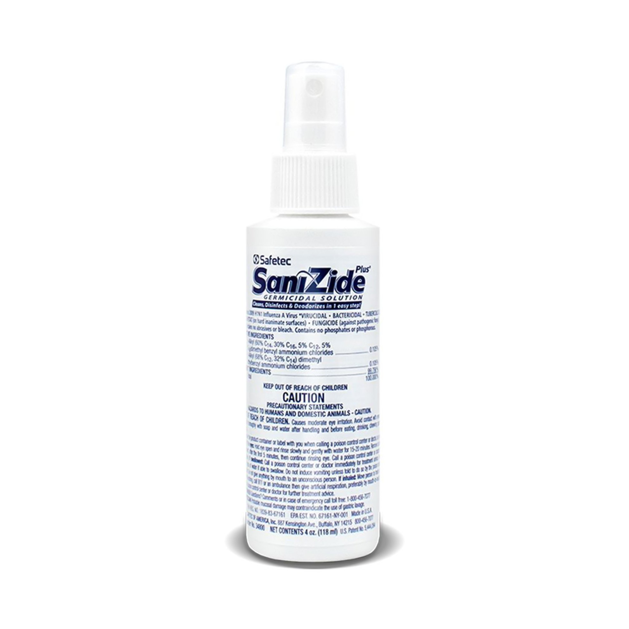 SaniZide Plus® Surface Disinfectant Cleaner, 4-ounce Bottle