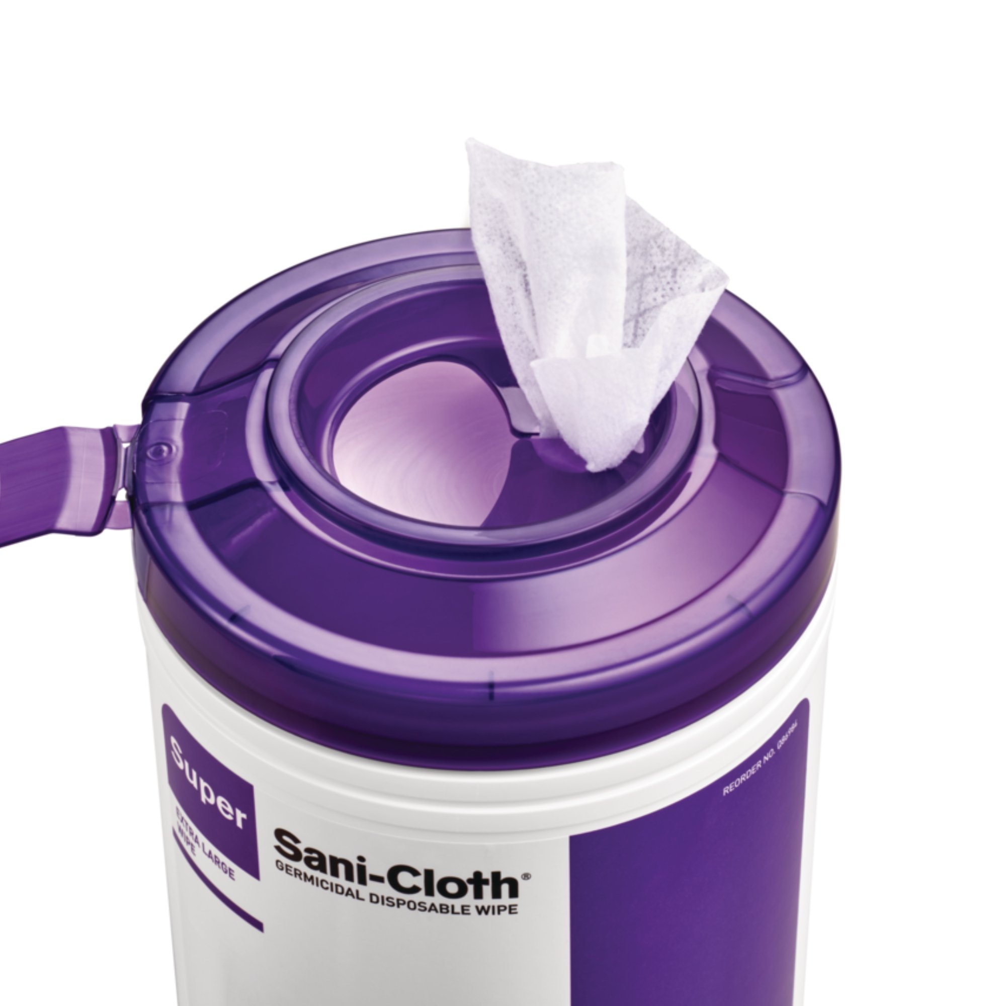 Super Sani-Cloth® Extra Large Germicidal Disinfectant Wipes, Canister, 75 ct. - Image 3