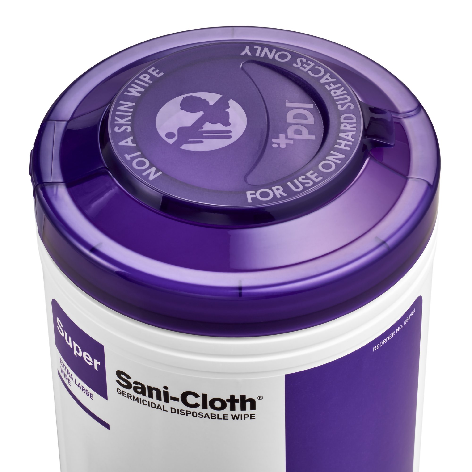 Super Sani-Cloth® Extra Large Germicidal Disinfectant Wipes, Canister, 75 ct. - Image 4