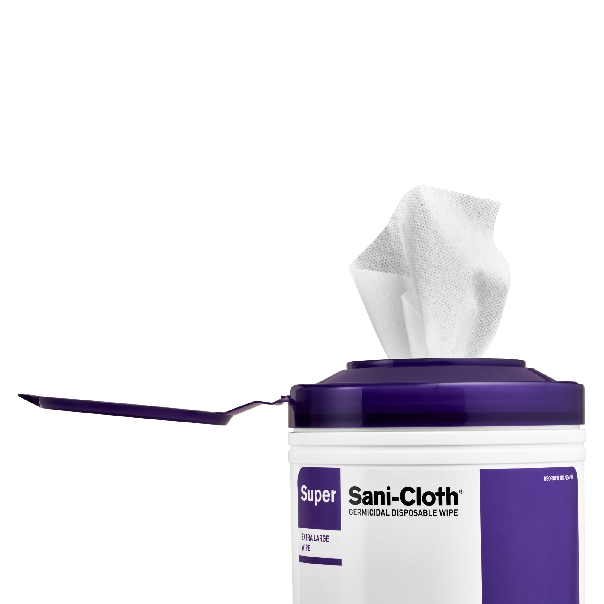 Super Sani-Cloth® Extra Large Germicidal Disinfectant Wipes, Canister, 75 ct. - Image 5