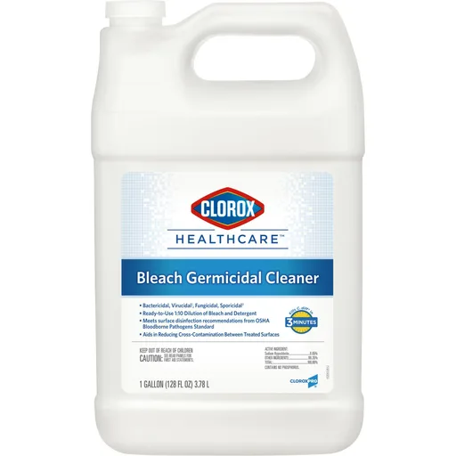 Clorox Healthcare® Bleach Germicidal Cleaner, Jug, 1 gal.