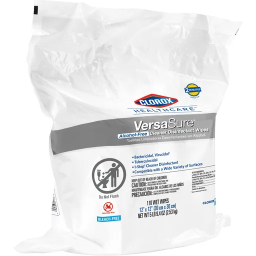Clorox Healthcare® VersaSure® Cleaner Disinfectant Wipes, Refill Pouch