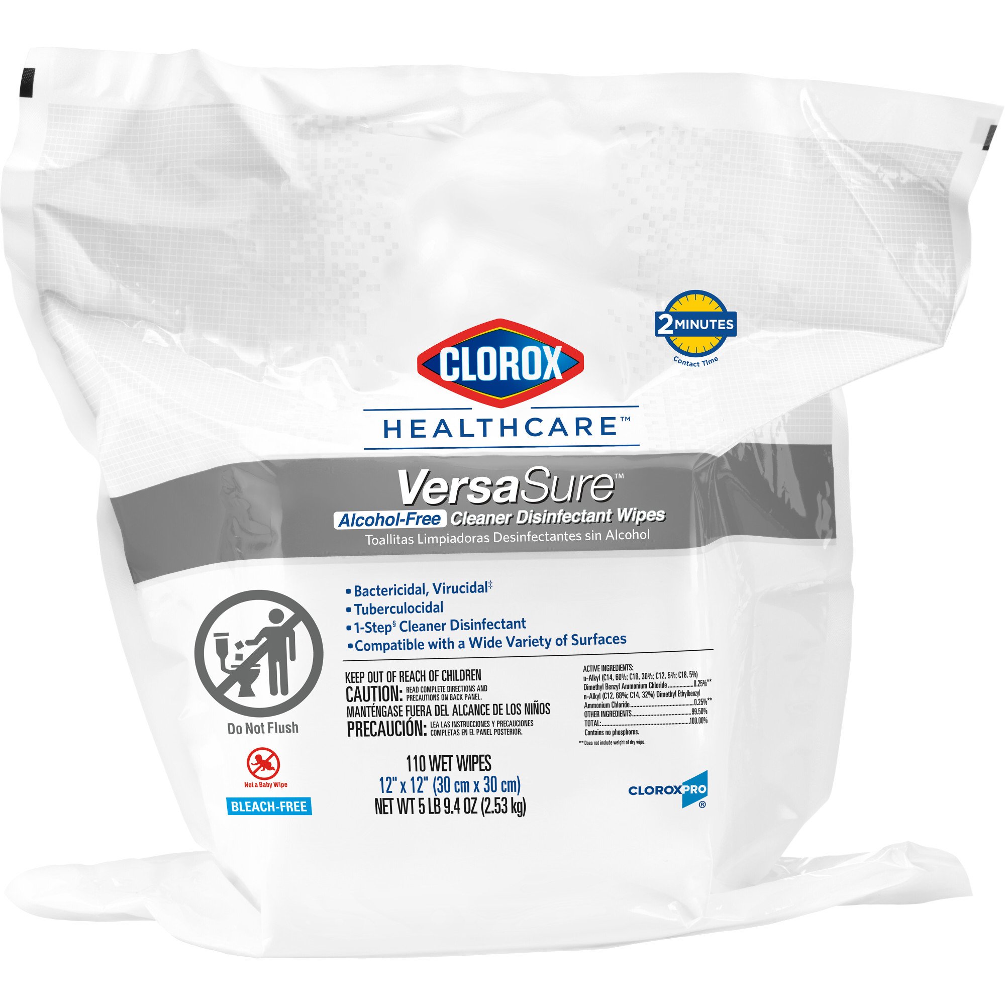 Clorox Healthcare® VersaSure® Cleaner Disinfectant Wipes, Refill Pouch - Image 3