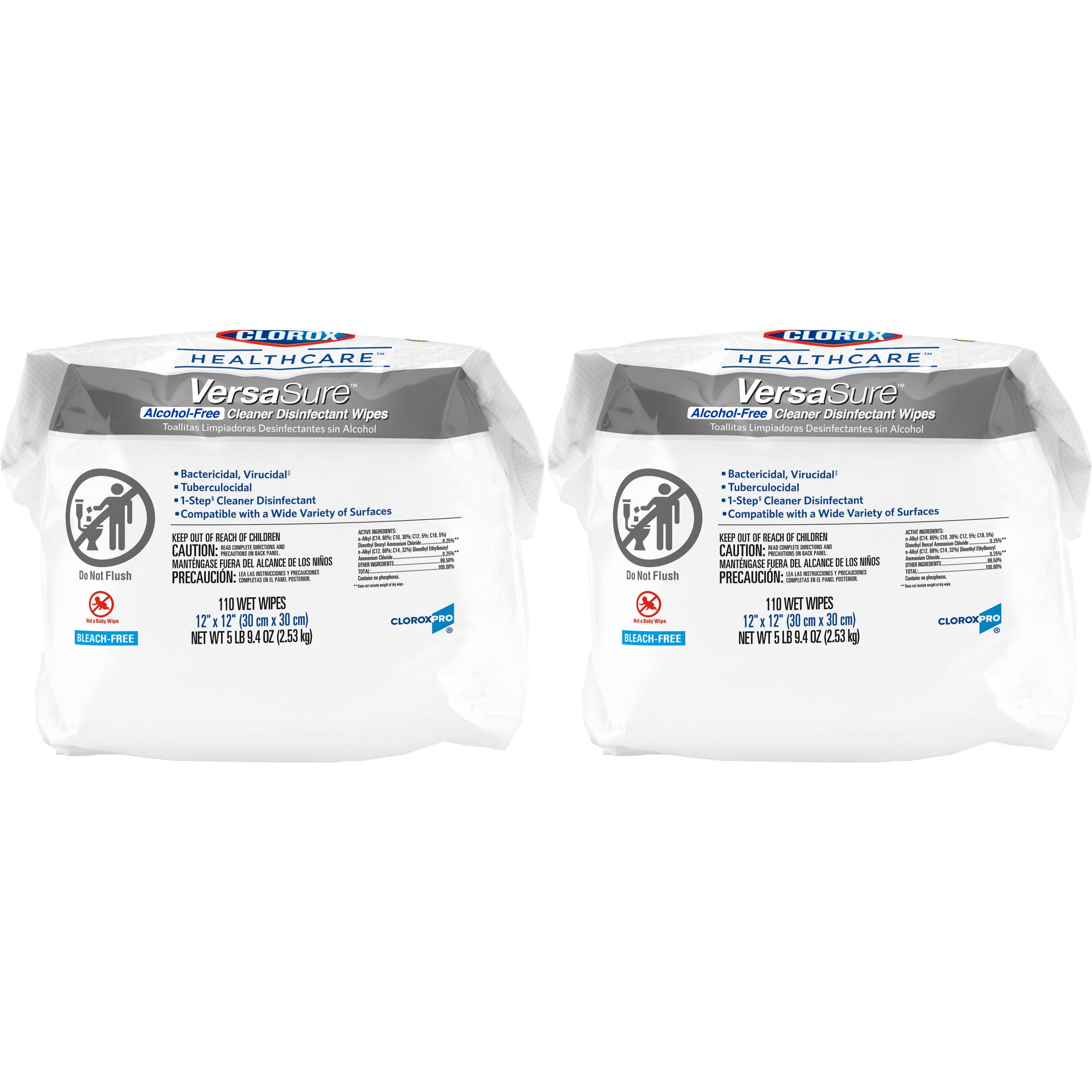 Clorox Healthcare® VersaSure® Cleaner Disinfectant Wipes, Refill Pouch - Image 5