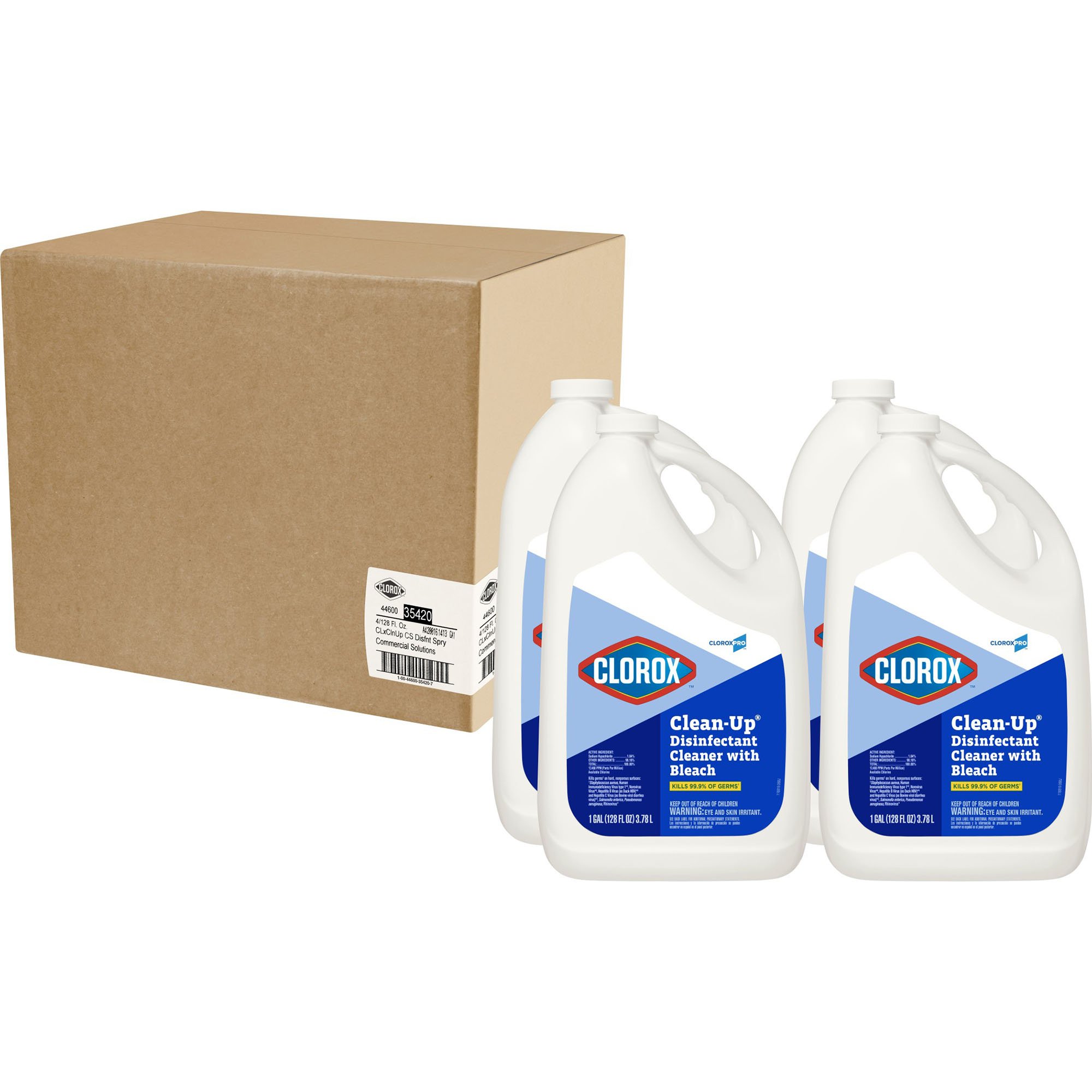 Clorox Pro™ Clorox® Clean-Up® Disinfectant Cleaner with Bleach, Jug, 1 gal. - Image 4