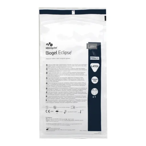 Biogel® Eclipse™ Latex Surgical Glove, Size 6.5, Straw Color